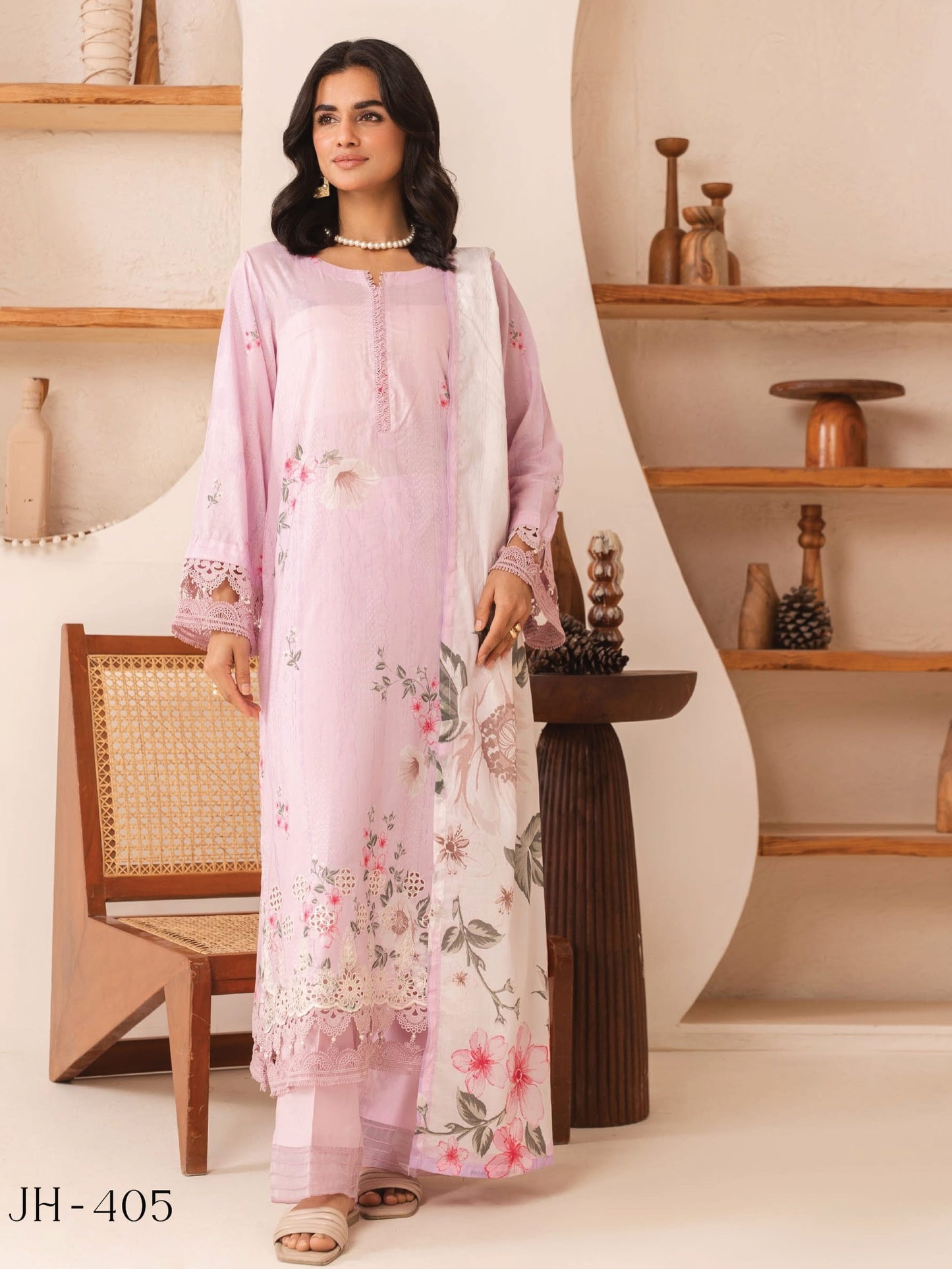 Lawn Embroidered Suit H25JH405