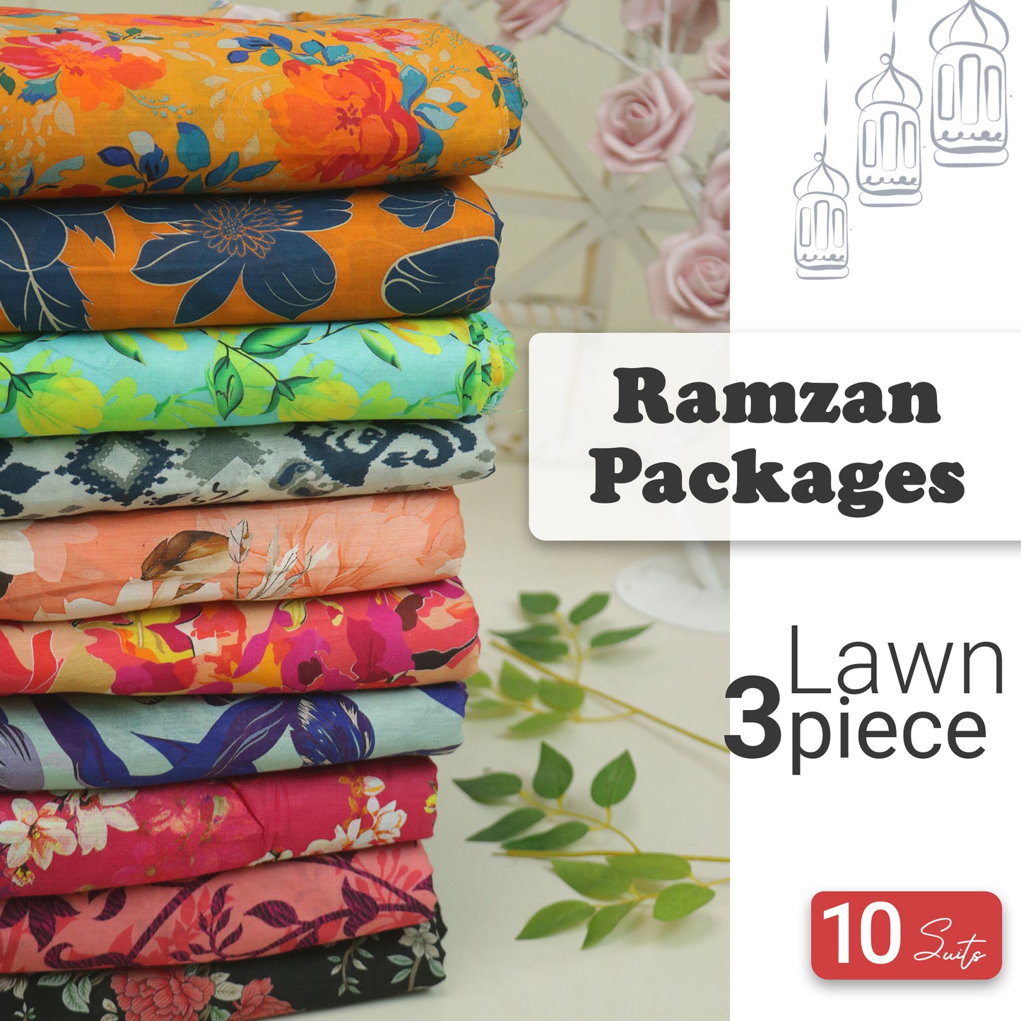 Ramzan Package Ladies 3piece Suits