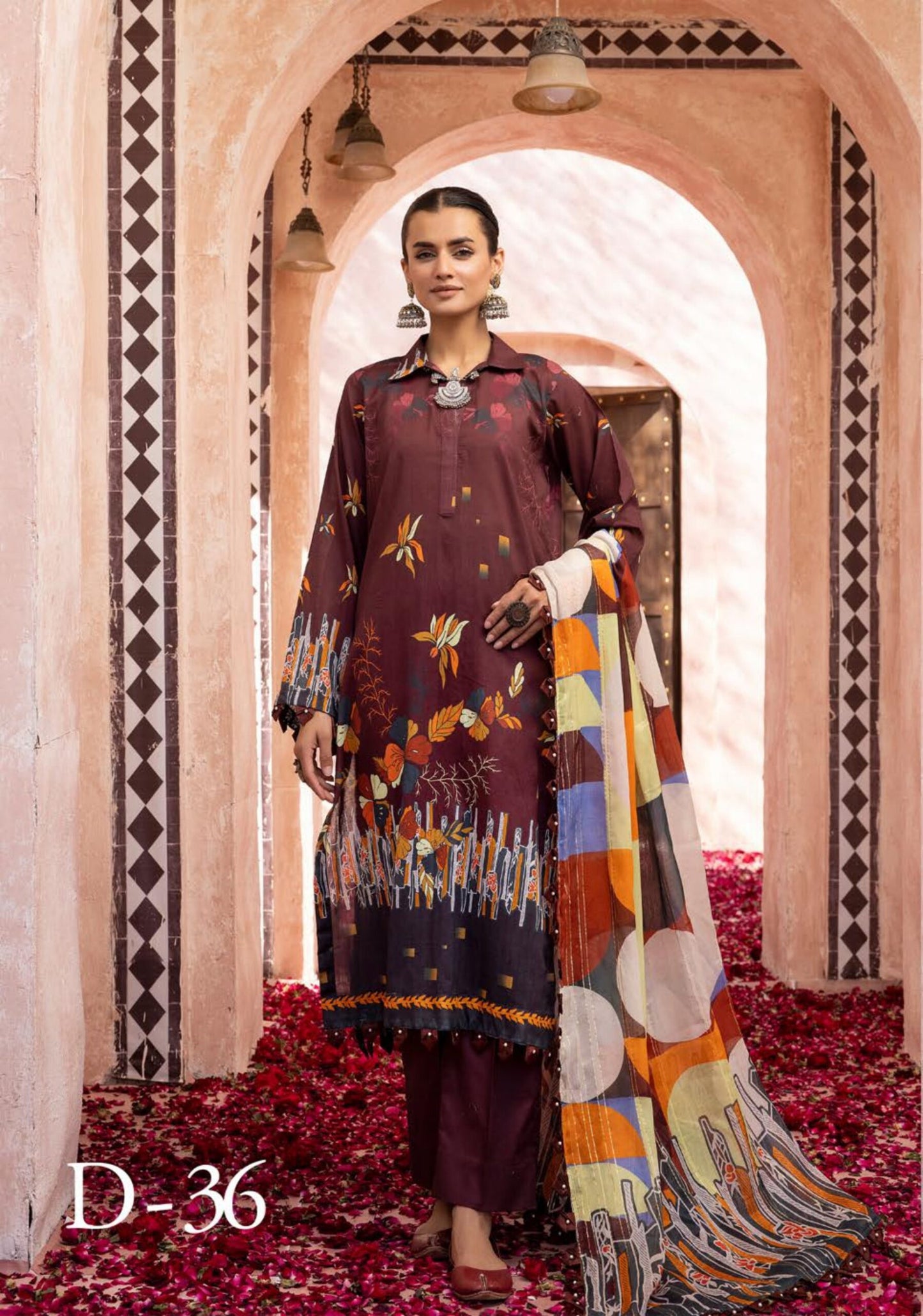 3Piece - Printed Lawn Suit POP ART GJPA2402A36