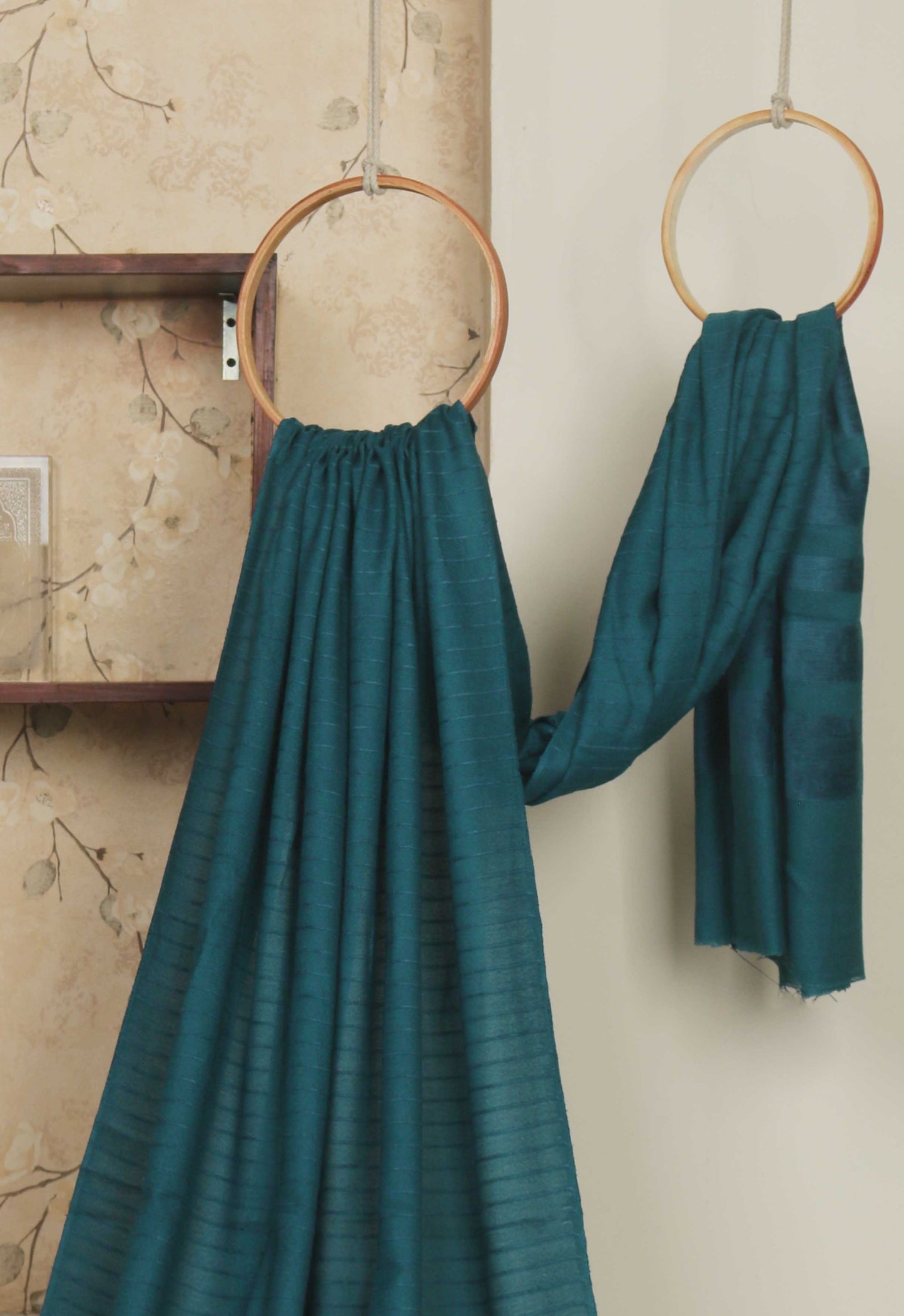 Velvet Wool Zinc Shawl Sh262