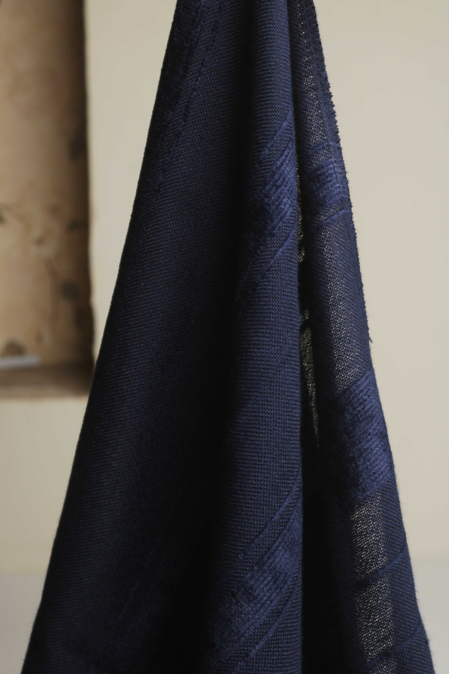 Velvet Wool Navy Blue Shawl Sh161