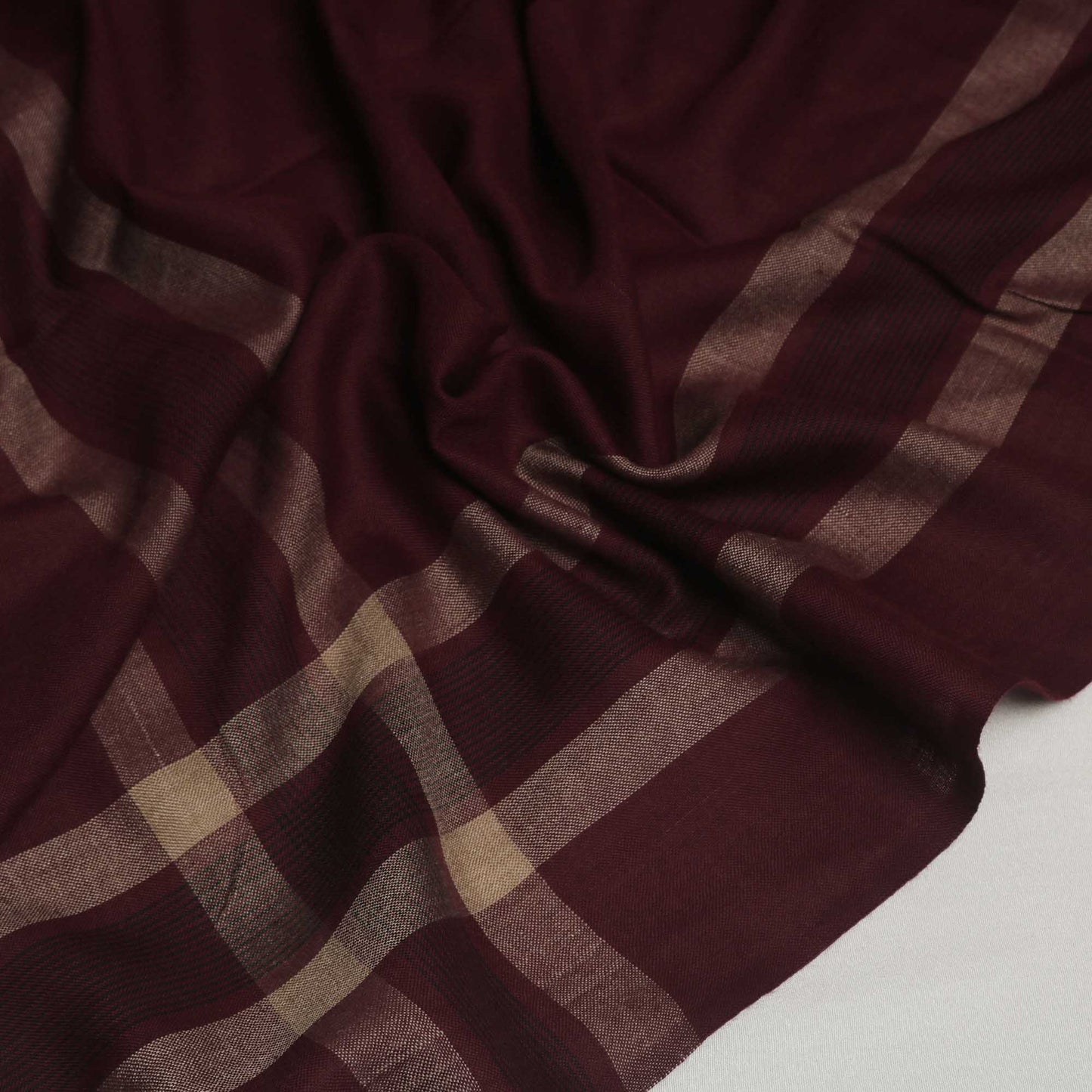 Zam Zam Pashmina Mehroon Shawl 3158