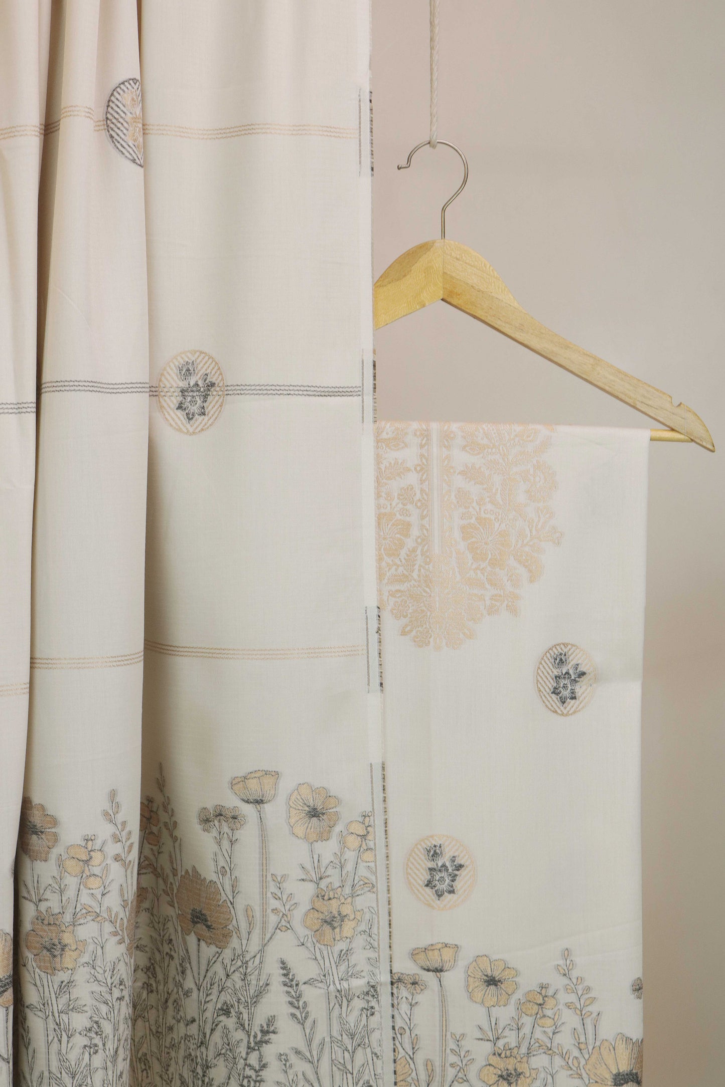 3Piece Linen Jacquard Suit VC32