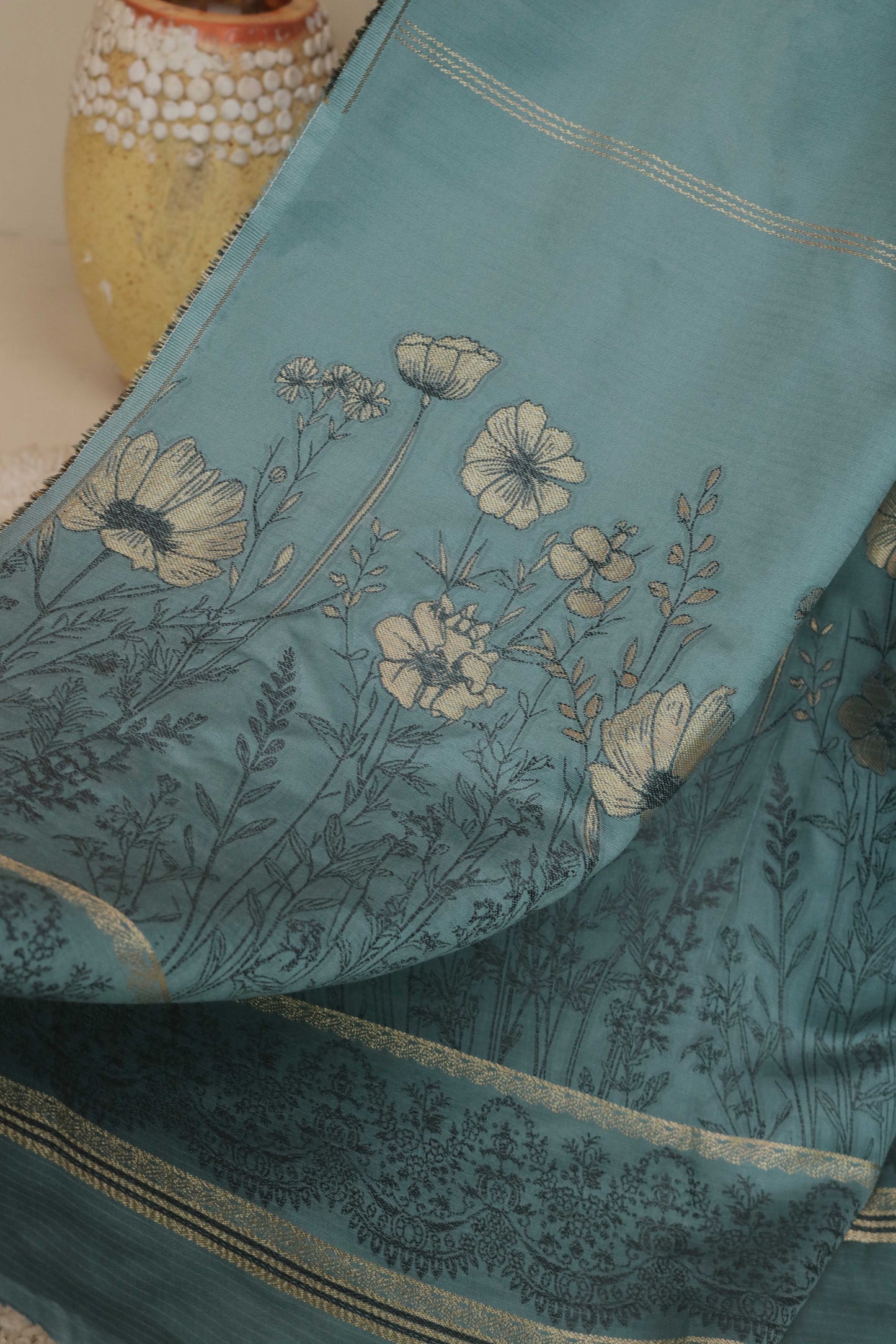 3Piece Linen Jacquard Suit VC31