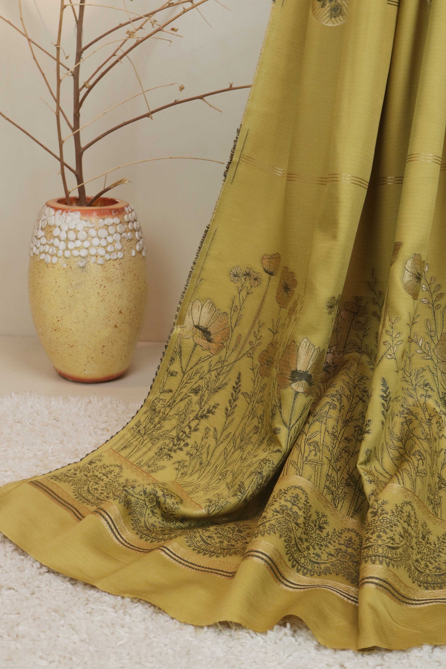 3Piece Linen Jacquard Suit VC29