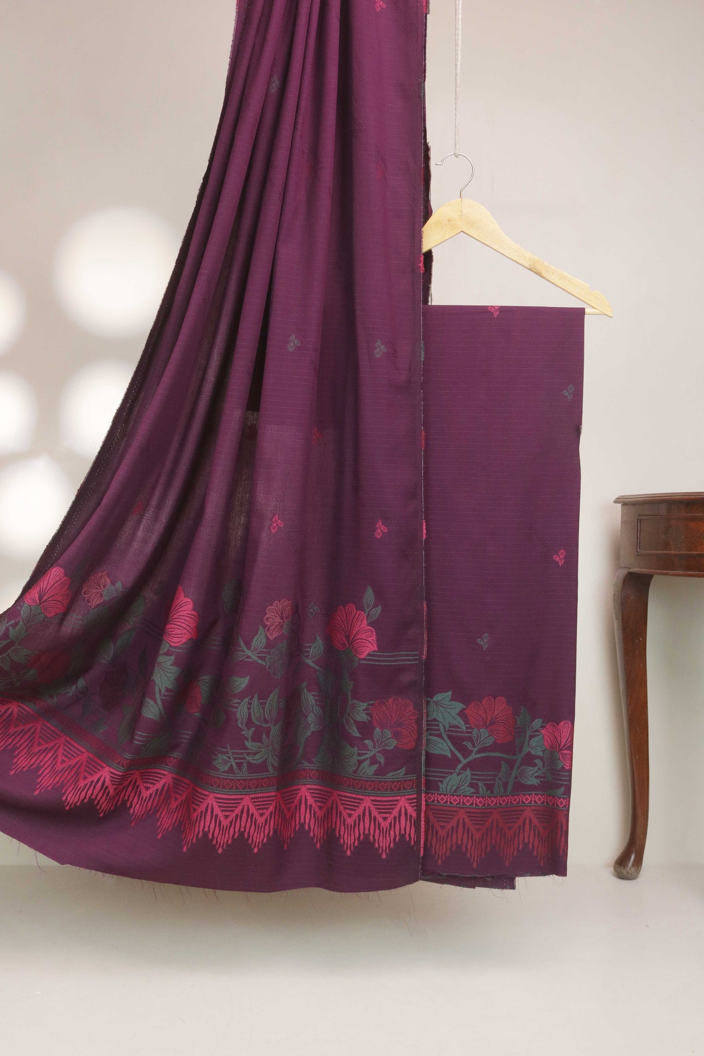 3Piece Linen Jacquard Suit VC26