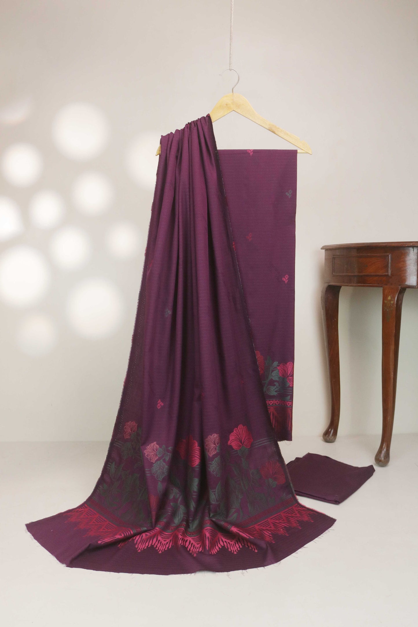 3Piece Linen Jacquard Suit VC26
