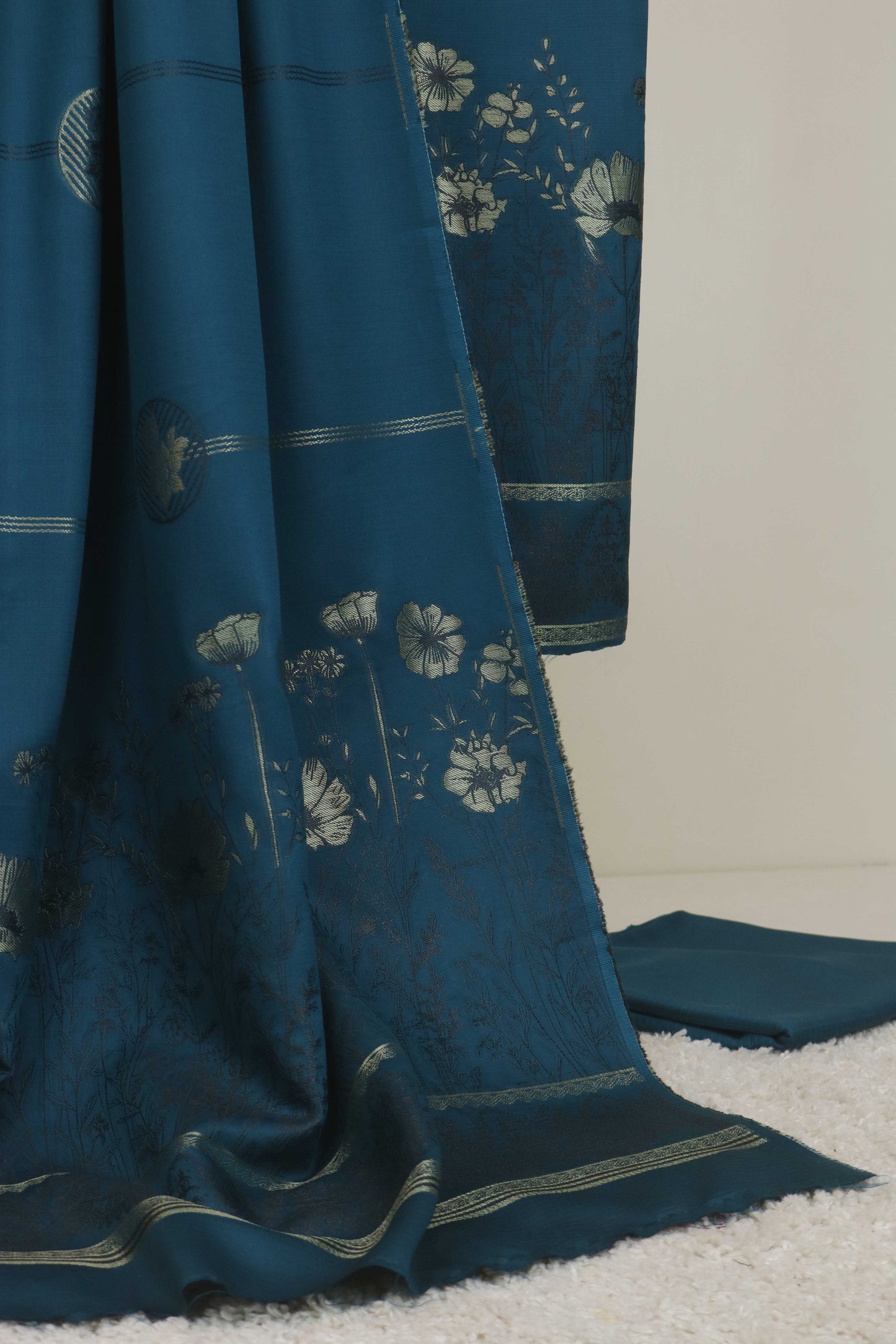 3Piece Linen Jacquard Suit VC33