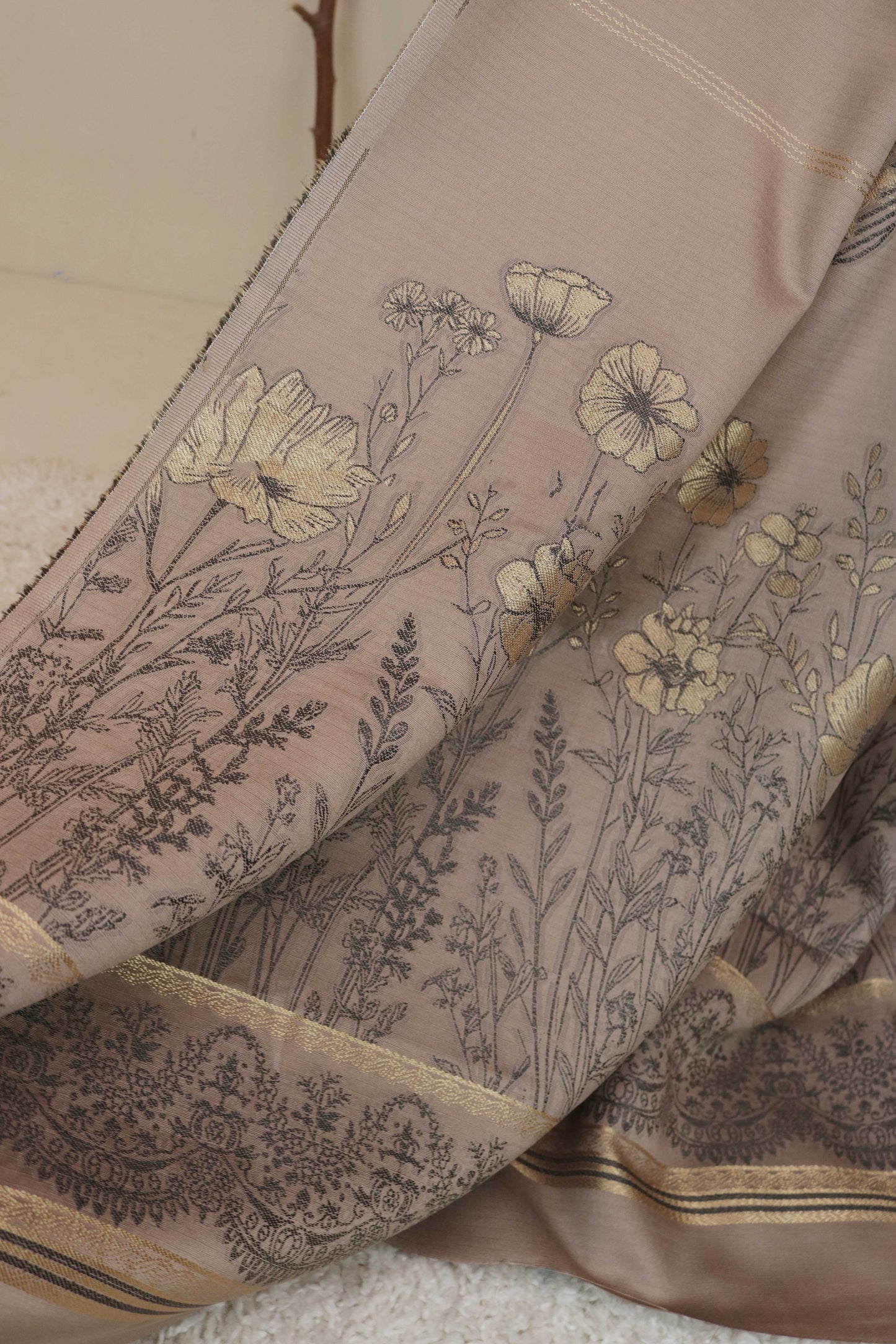 3Piece Linen Jacquard Suit VC34