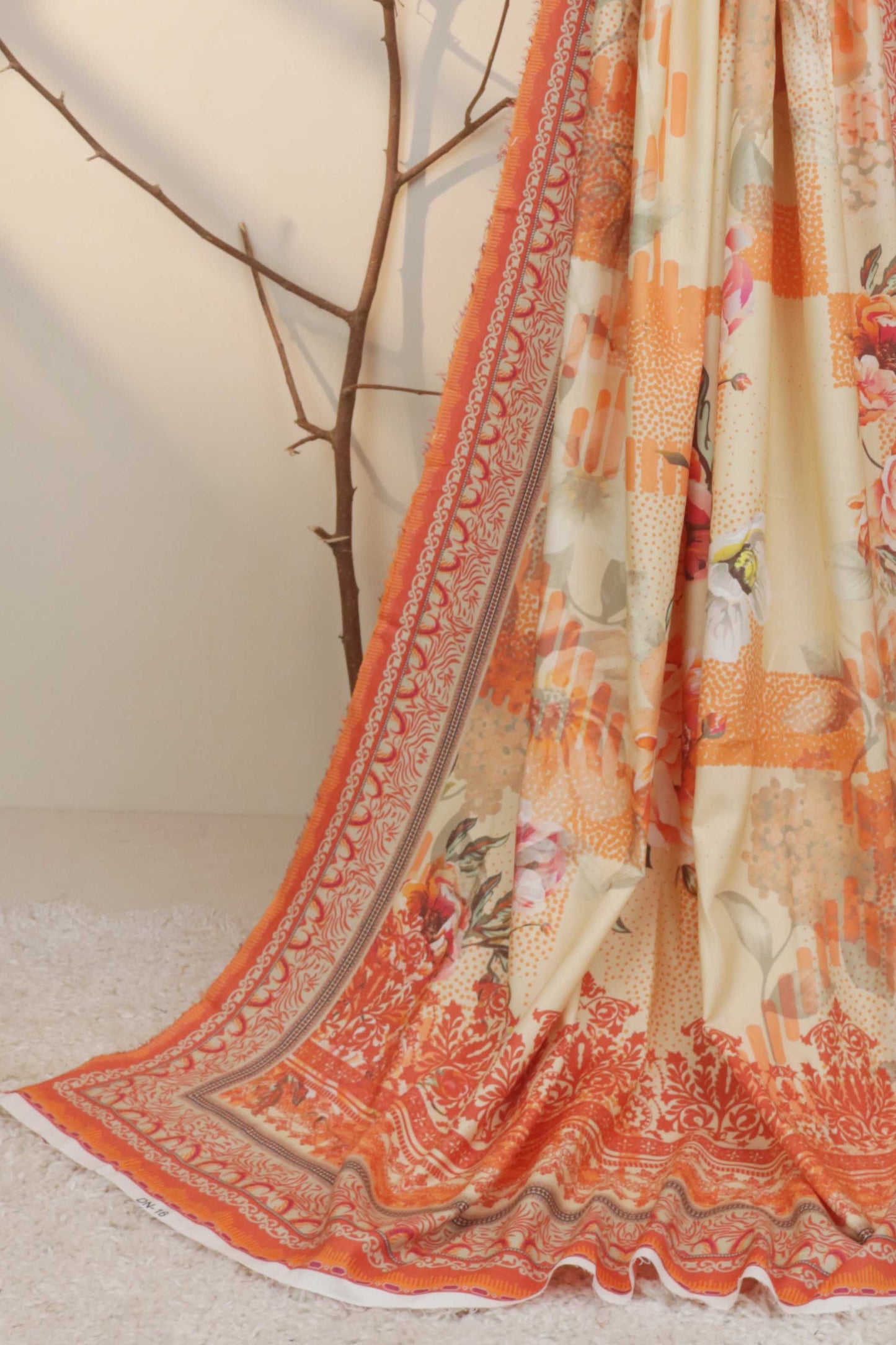 3Piece - Linen Printed Suit Classic CLST04