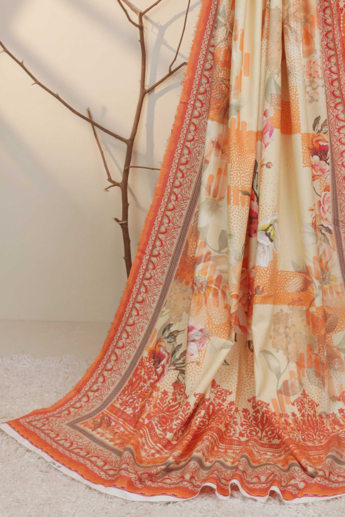 3Piece - Linen Printed Suit Classic CLST04