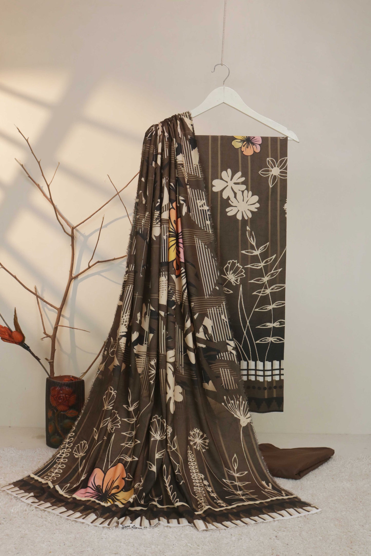3Piece - Moonsoon Linen Printed Suit MSST04