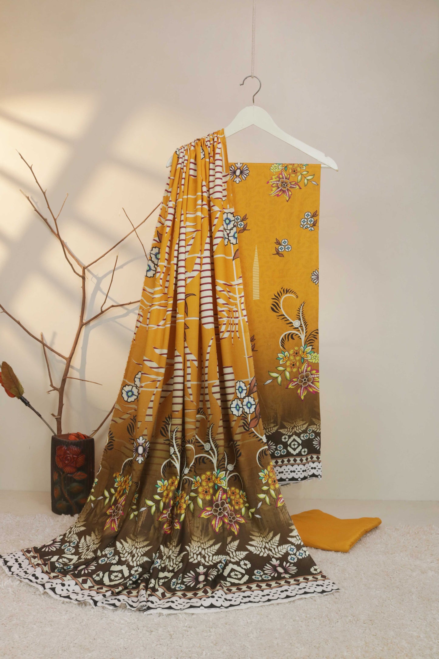 3Piece - Moonsoon Linen Printed Suit MSST15