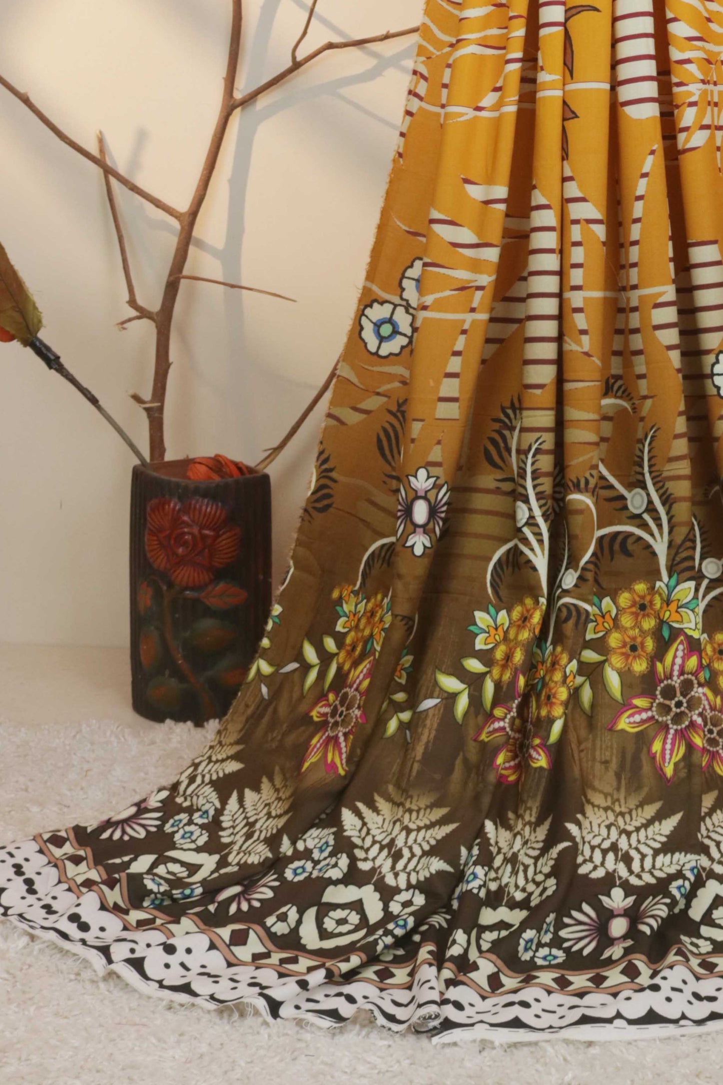 3Piece - Moonsoon Linen Printed Suit MSST15