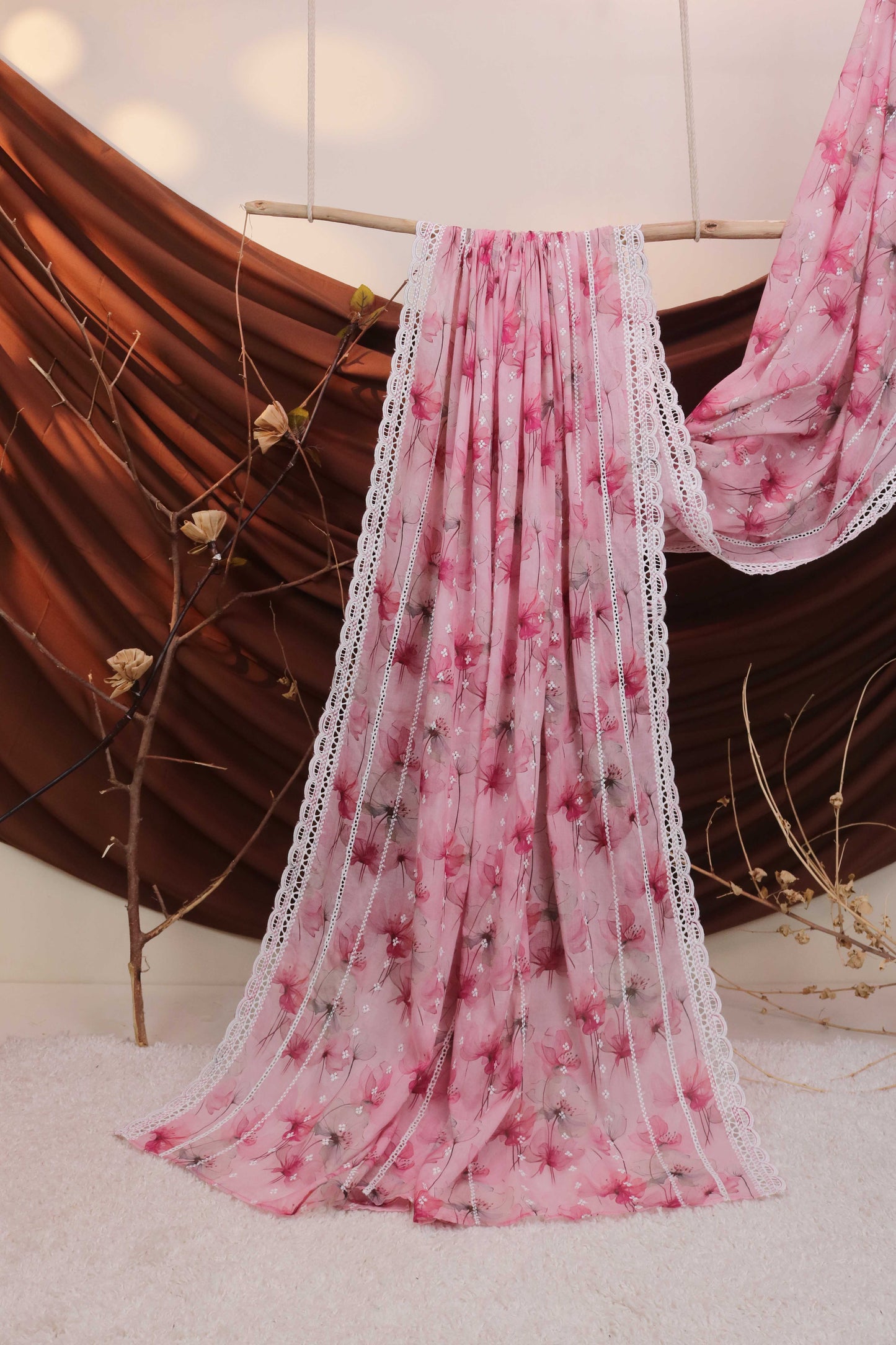 Embroidered Lawn Shawl LSH119