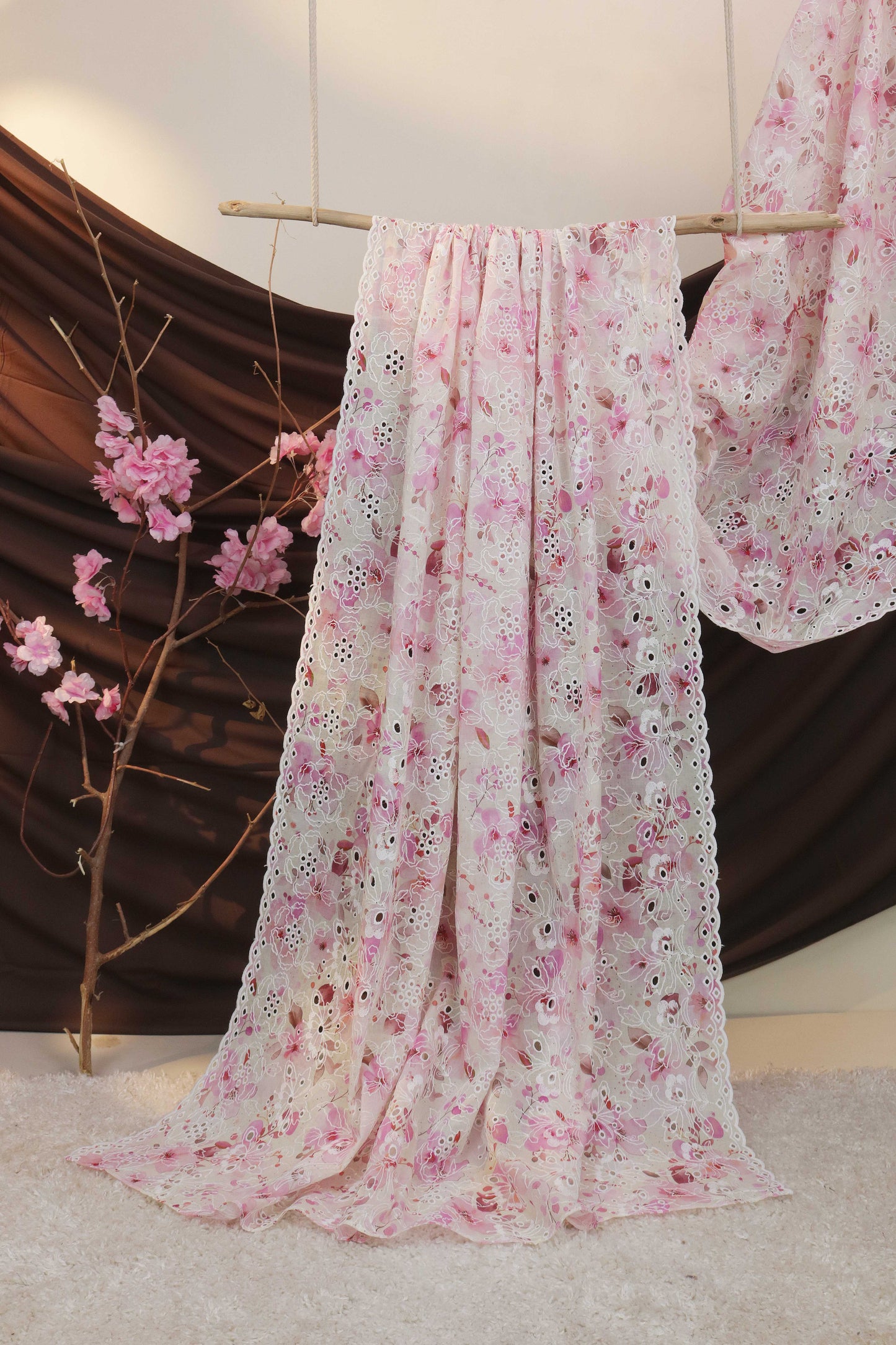 Embroidered Lawn Shawl LSH123