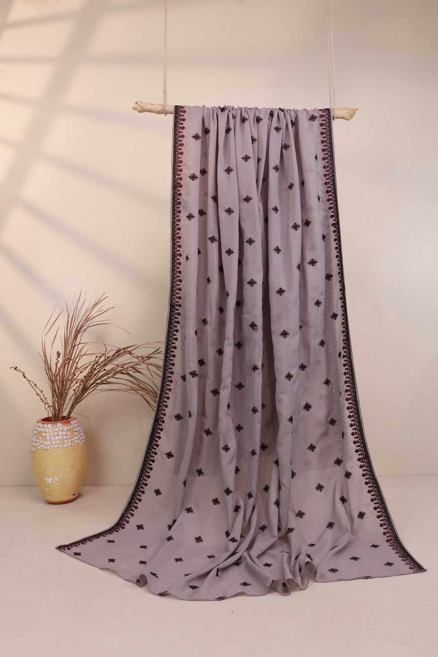 Swiss Embroidered Shawl