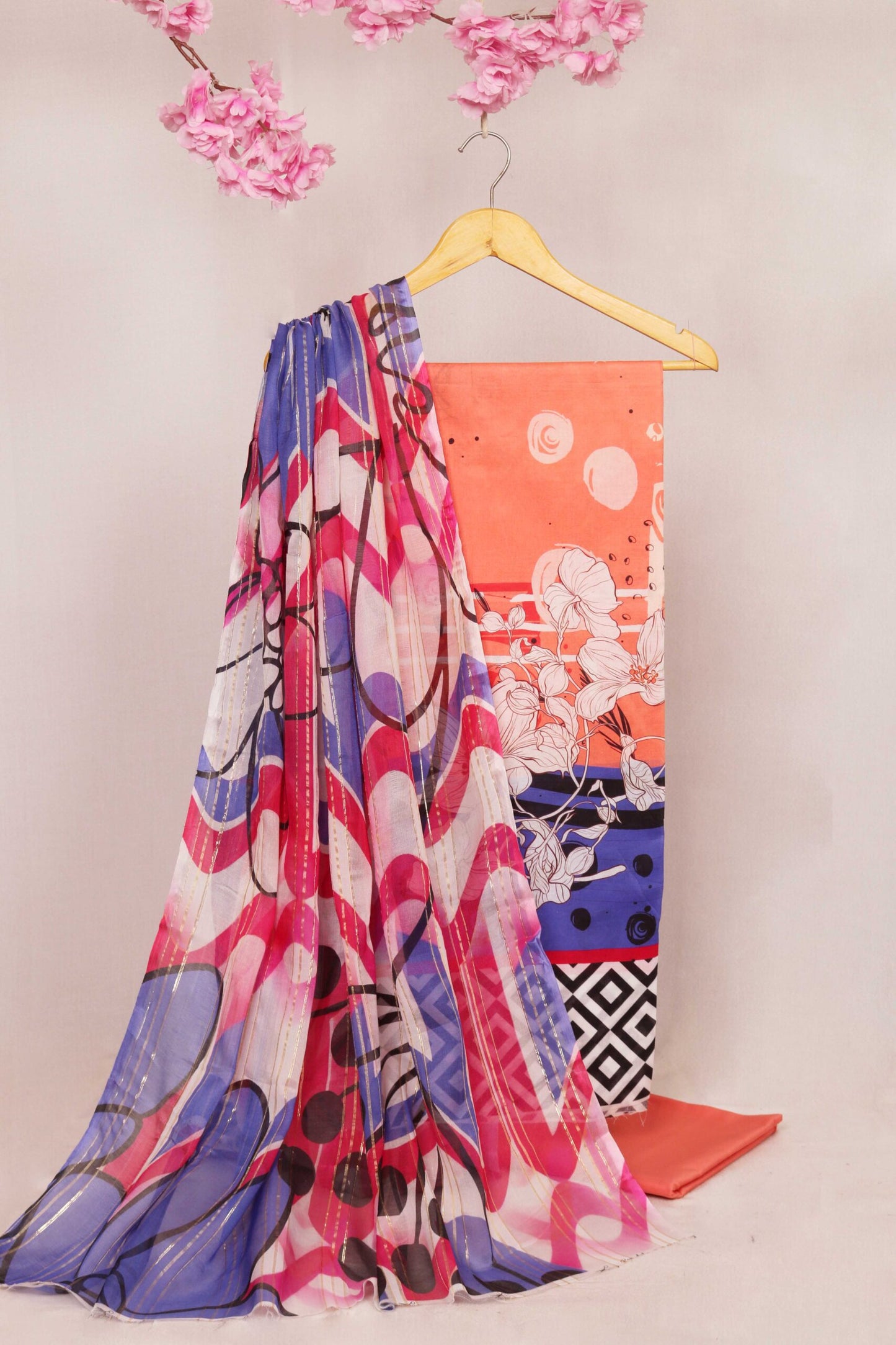 3Piece - Printed Lawn Suit POP ART PA40
