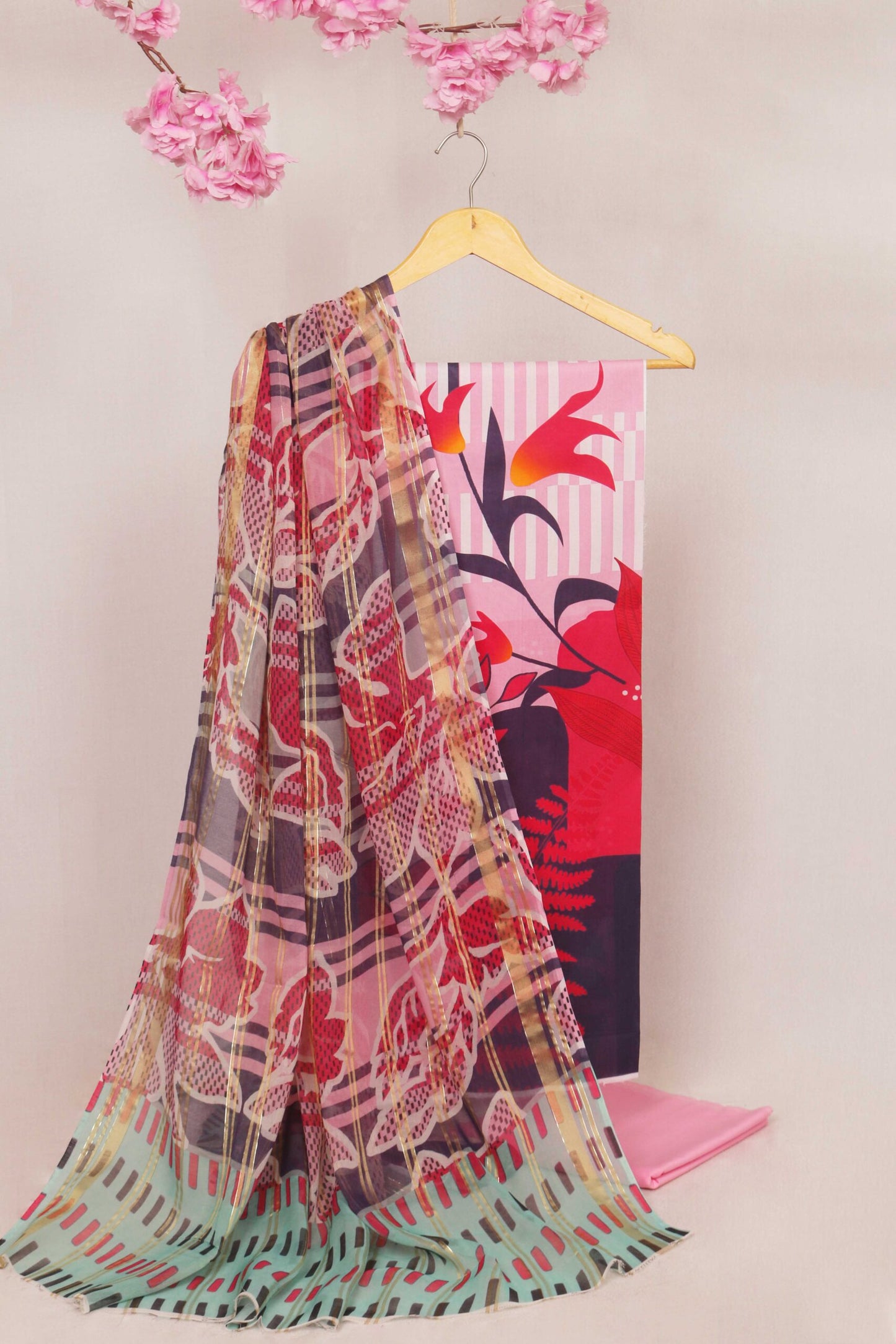 3Piece - Printed Lawn Suit POP ART PA33