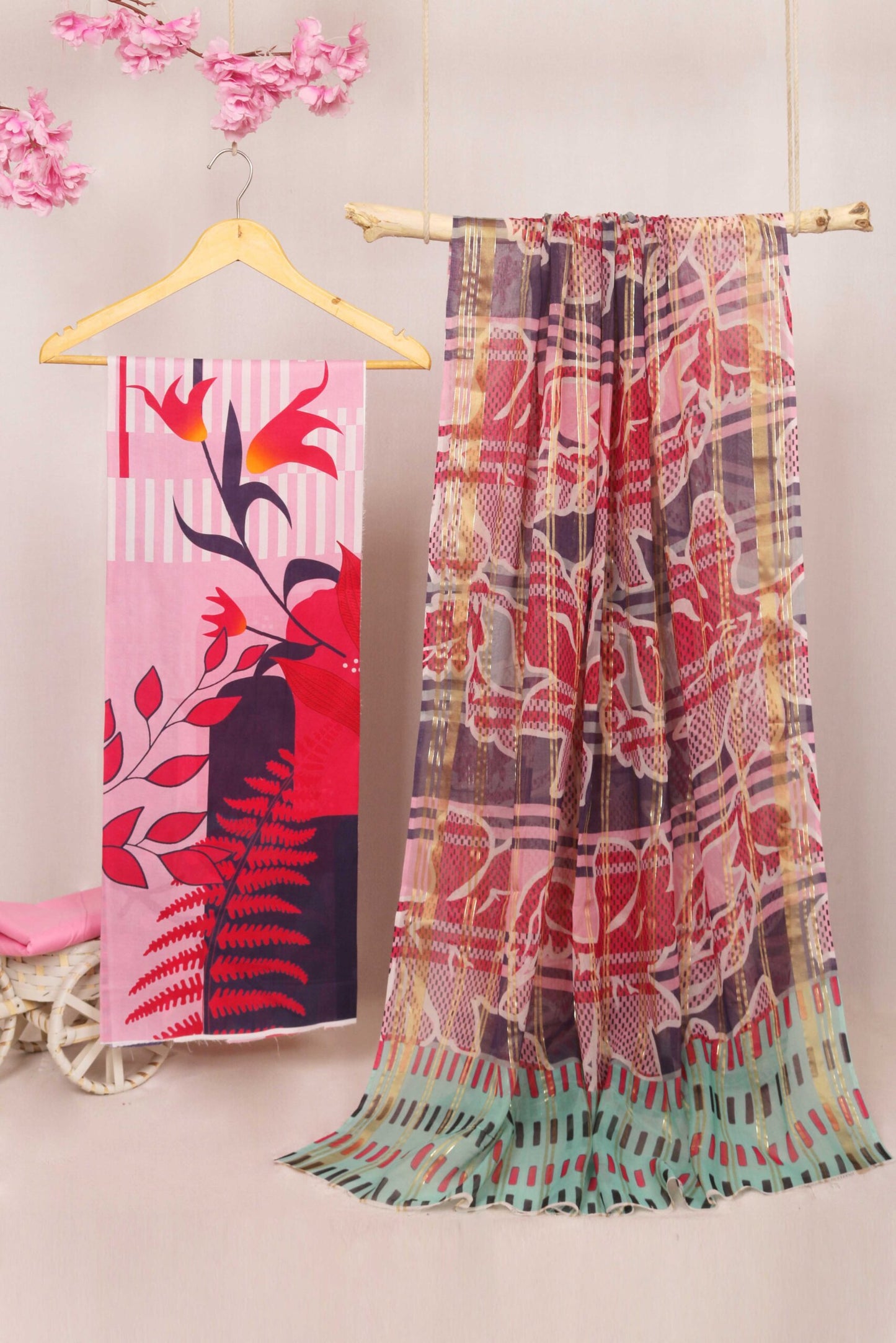 3Piece - Printed Lawn Suit POP ART PA33