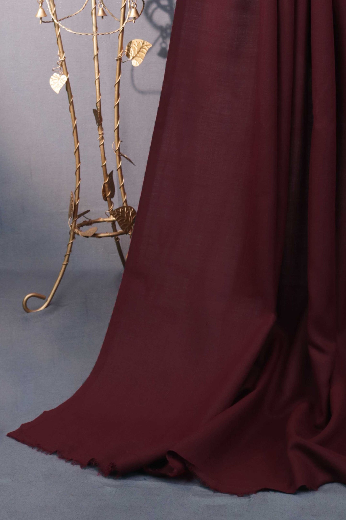 Plain Pashmina Shawl 2172 Deep Mehroon