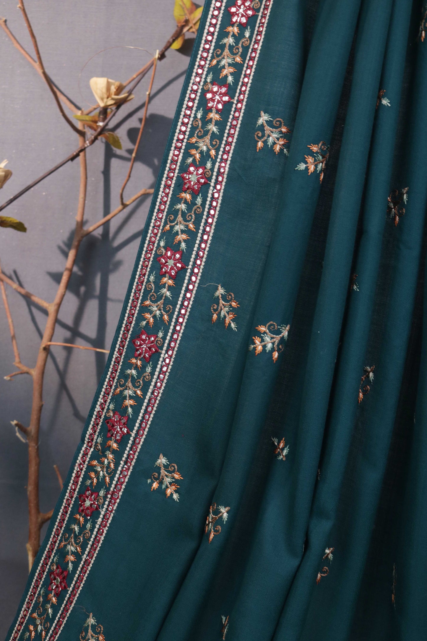 Embroidered Pashmina Shawl 3507D