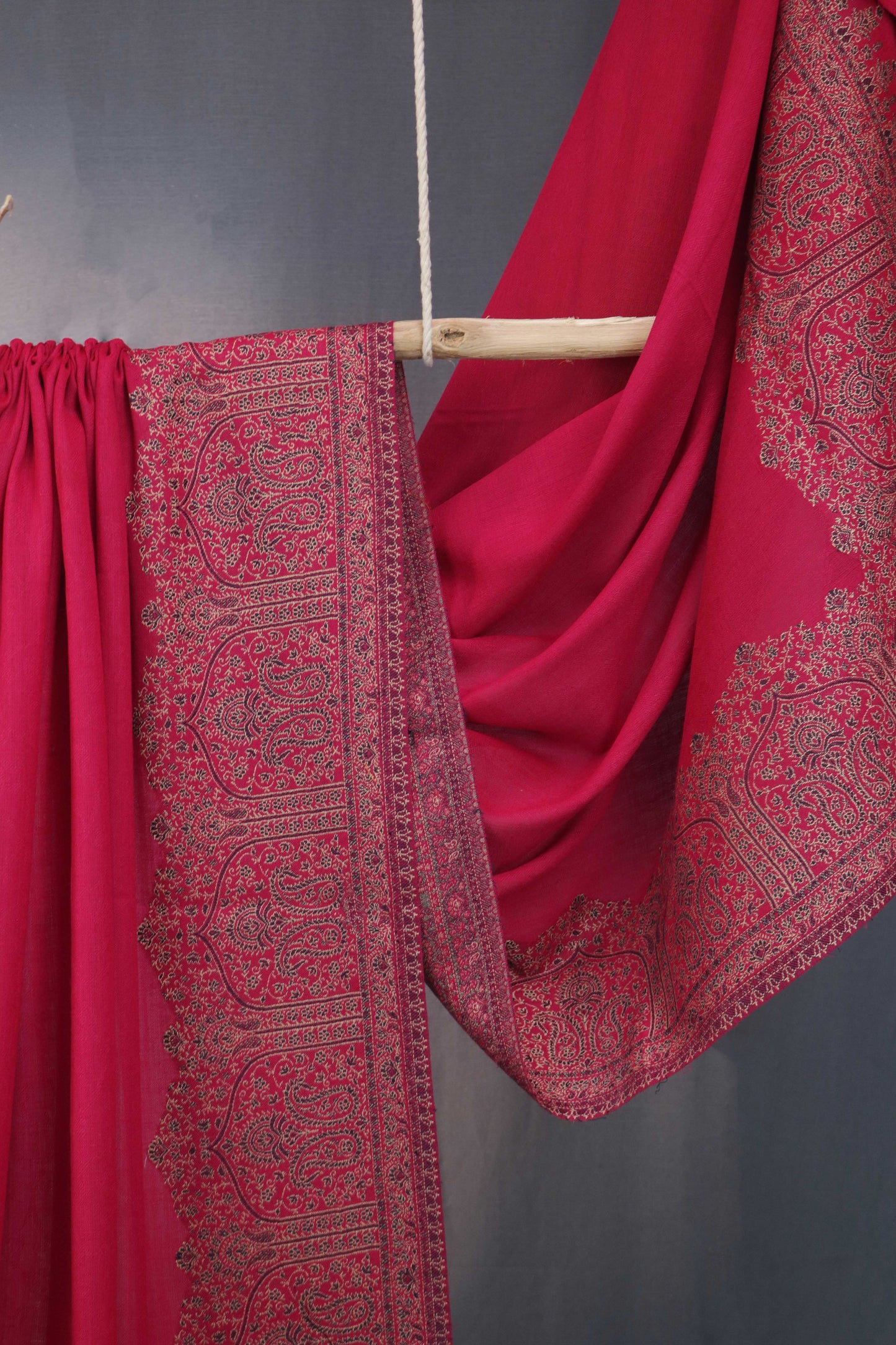 Kani Border Pashmina Shawl 3489D