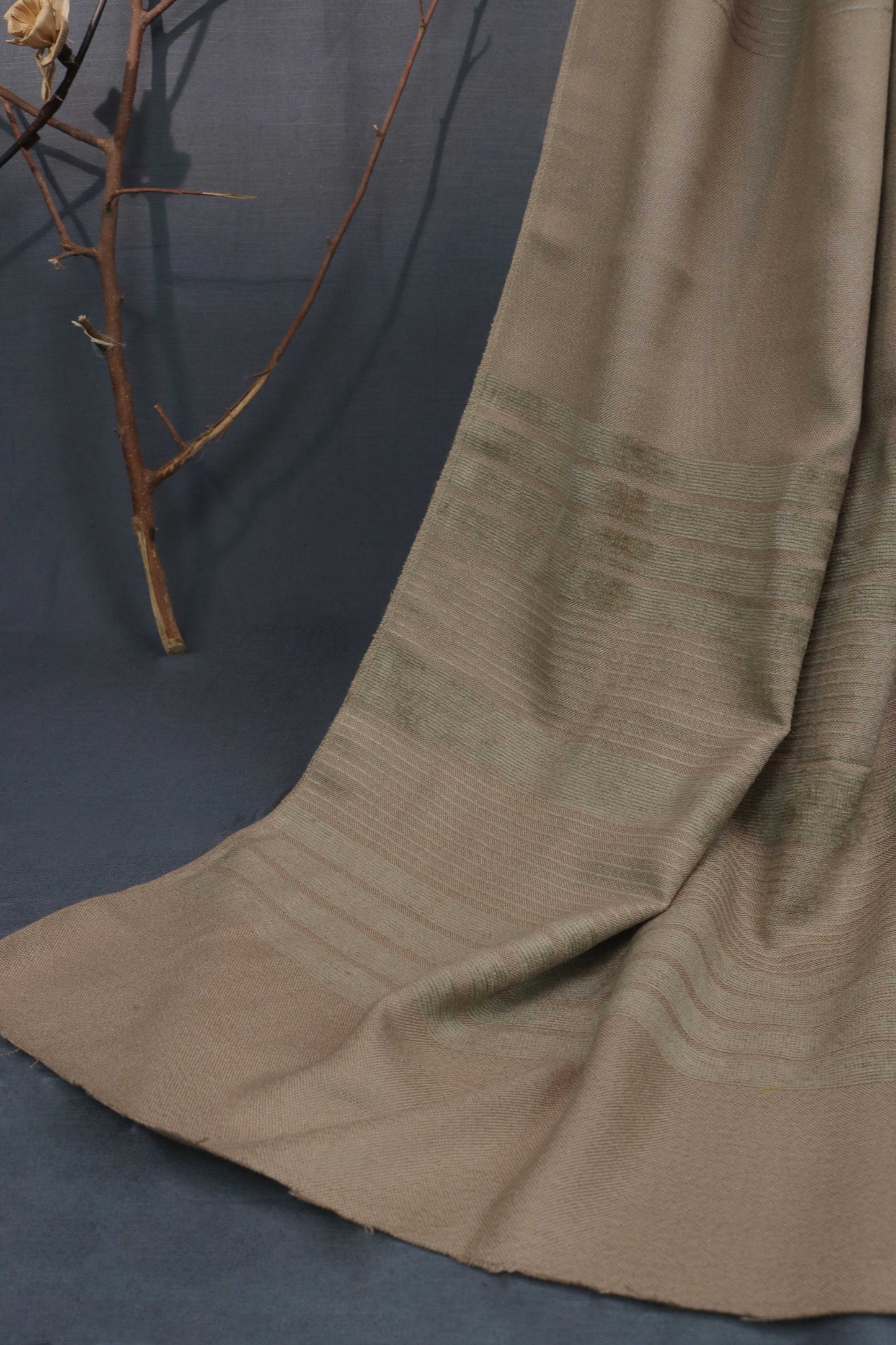 Velvet Wool Mehroon Shawl 2621 Skin