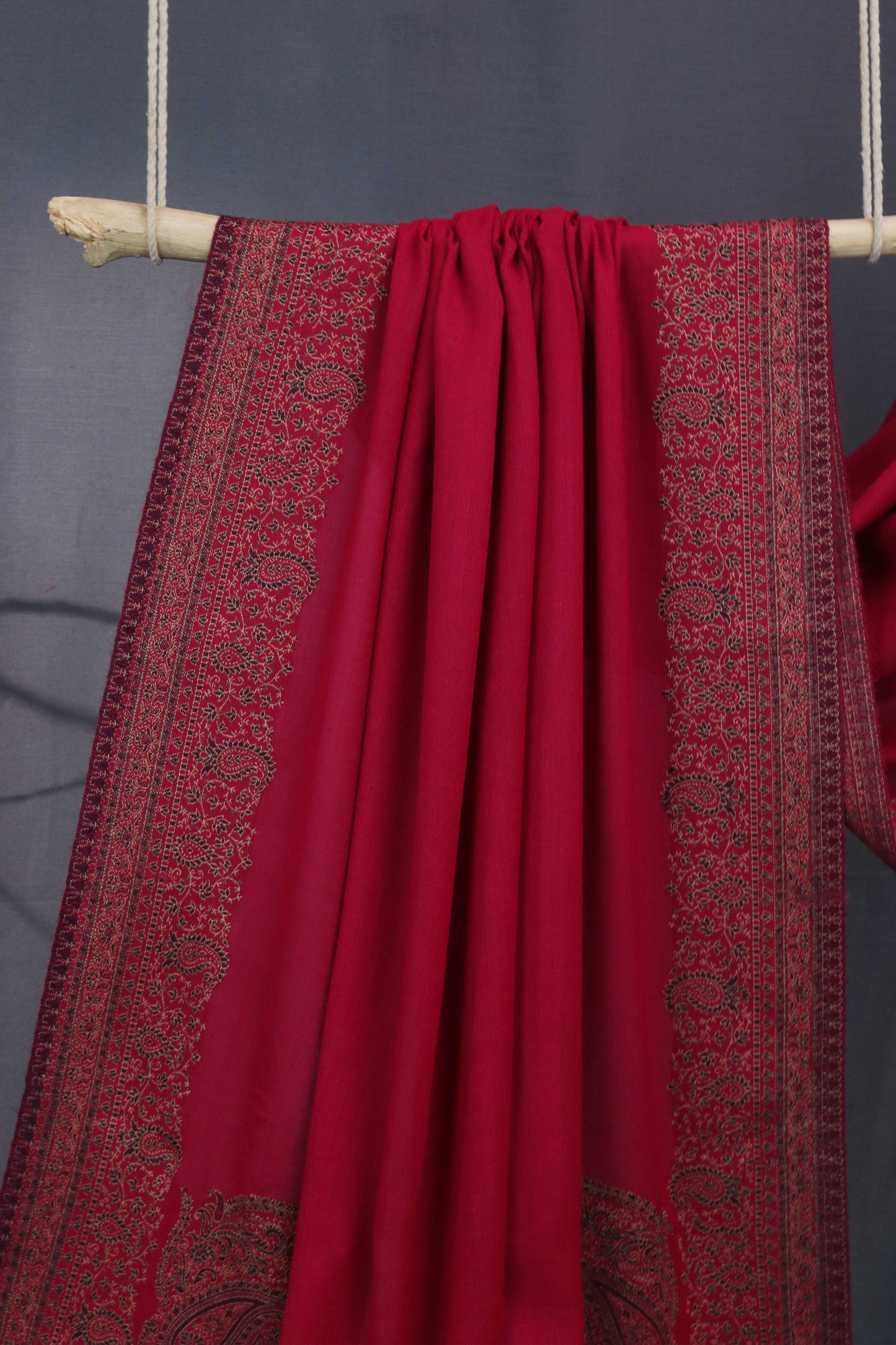 Kani Border Pashmina Shawl 3489G