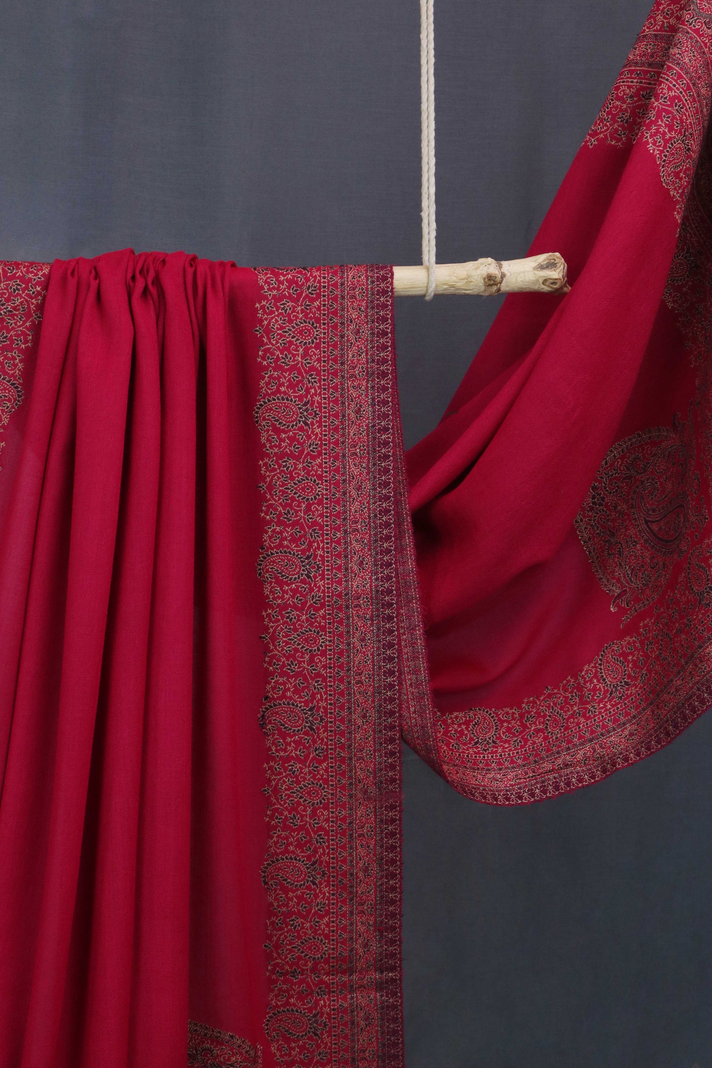 Kani Border Pashmina Shawl 3489G