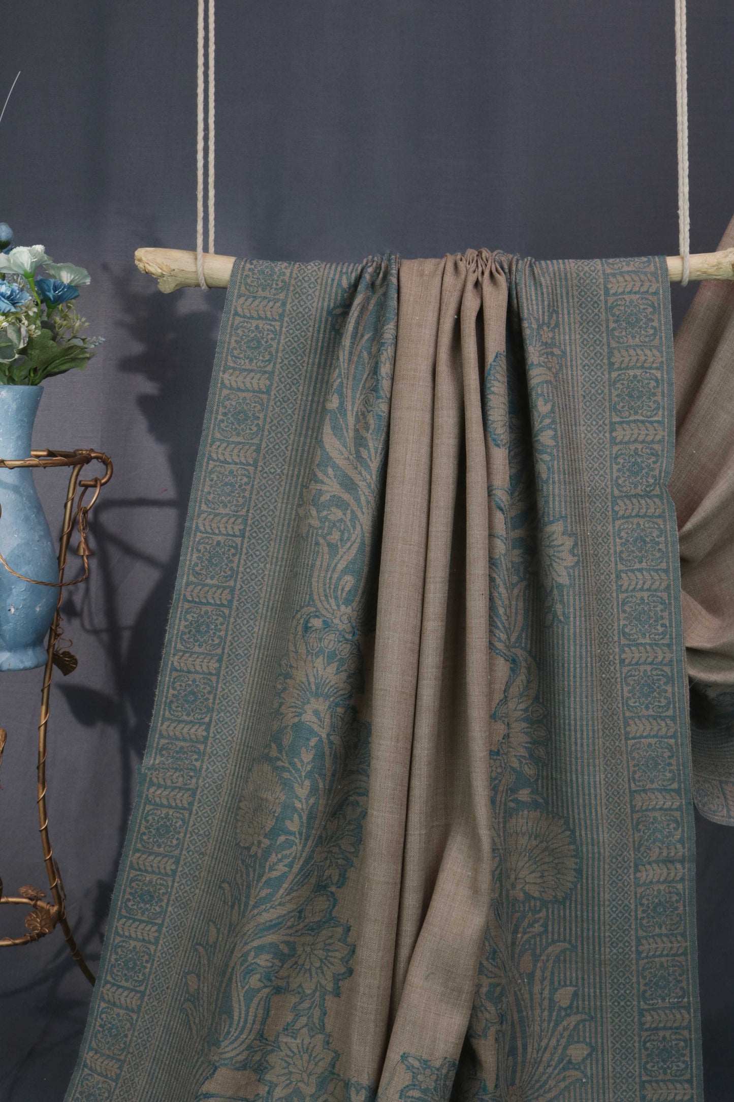 Kani Border Pashmina Shawl 3244C