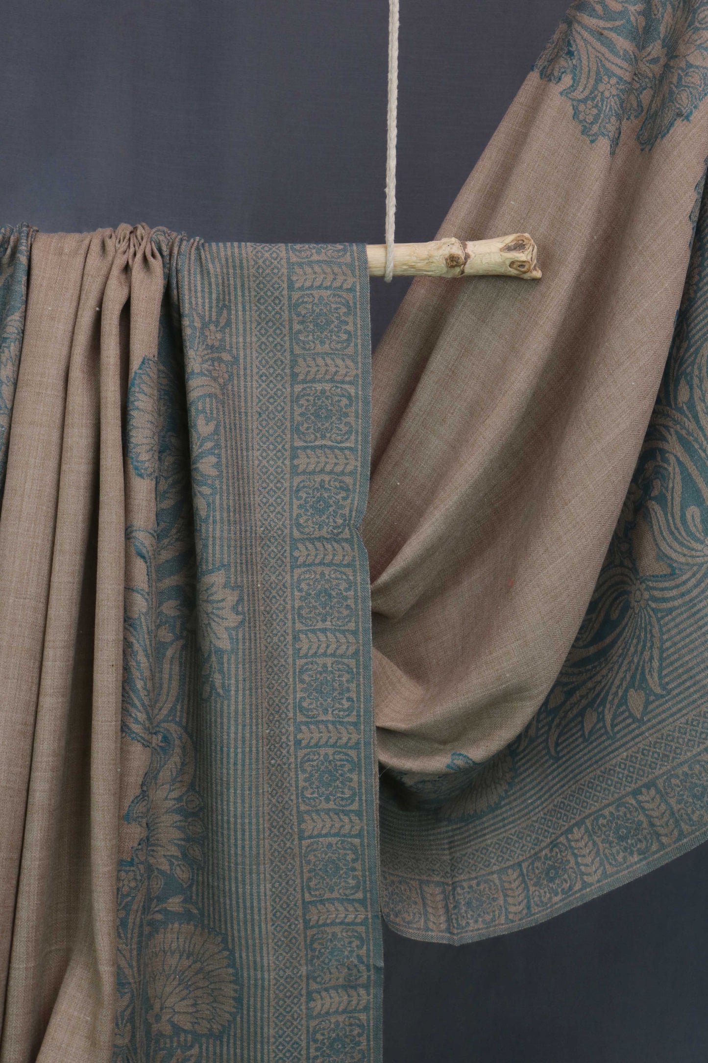 Kani Border Pashmina Shawl 3244C