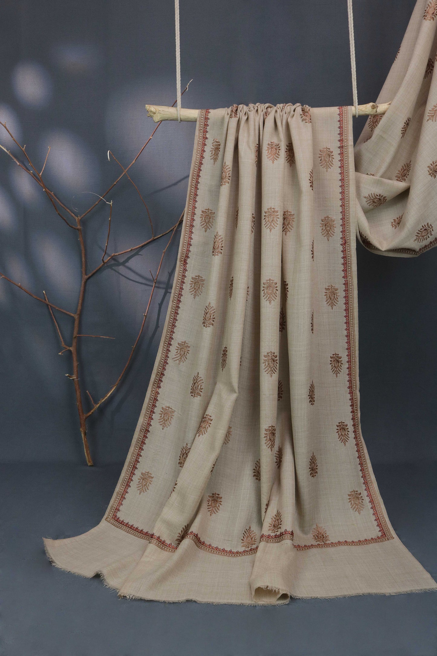 Embroidered Pashmina Shawl 3329