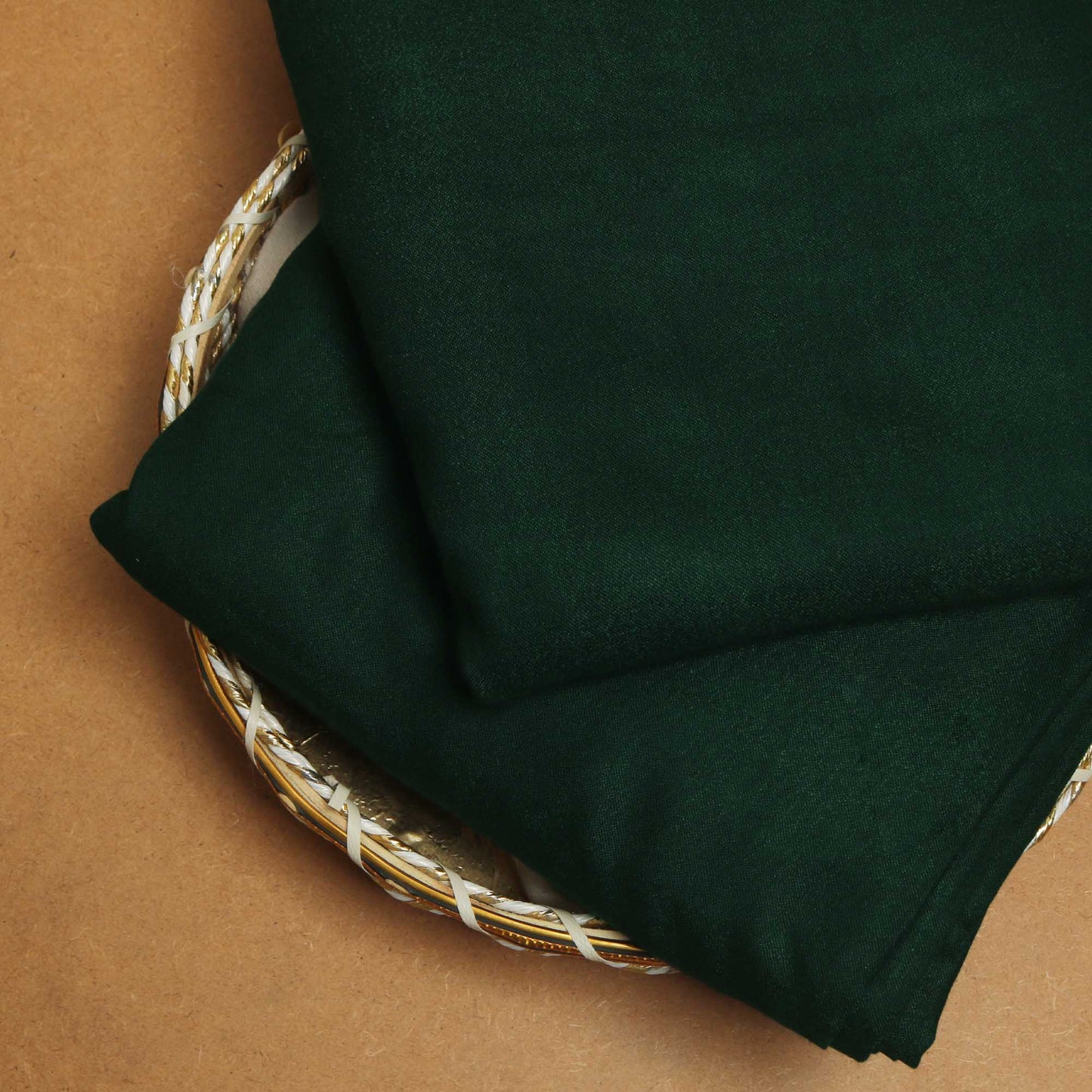 Marina Peach Leather FOREST GREEN - Shirt Piece