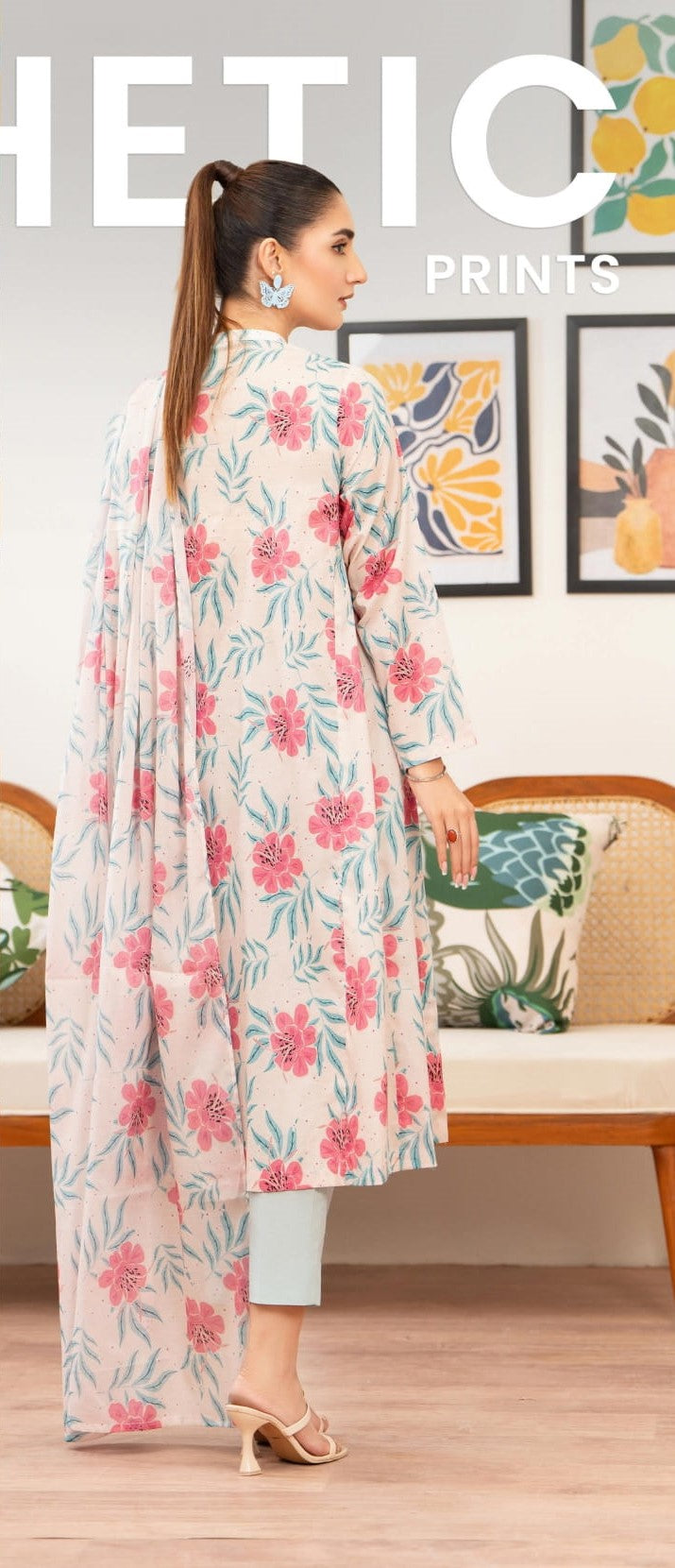 Lawn Printed Suit H25SLGR03