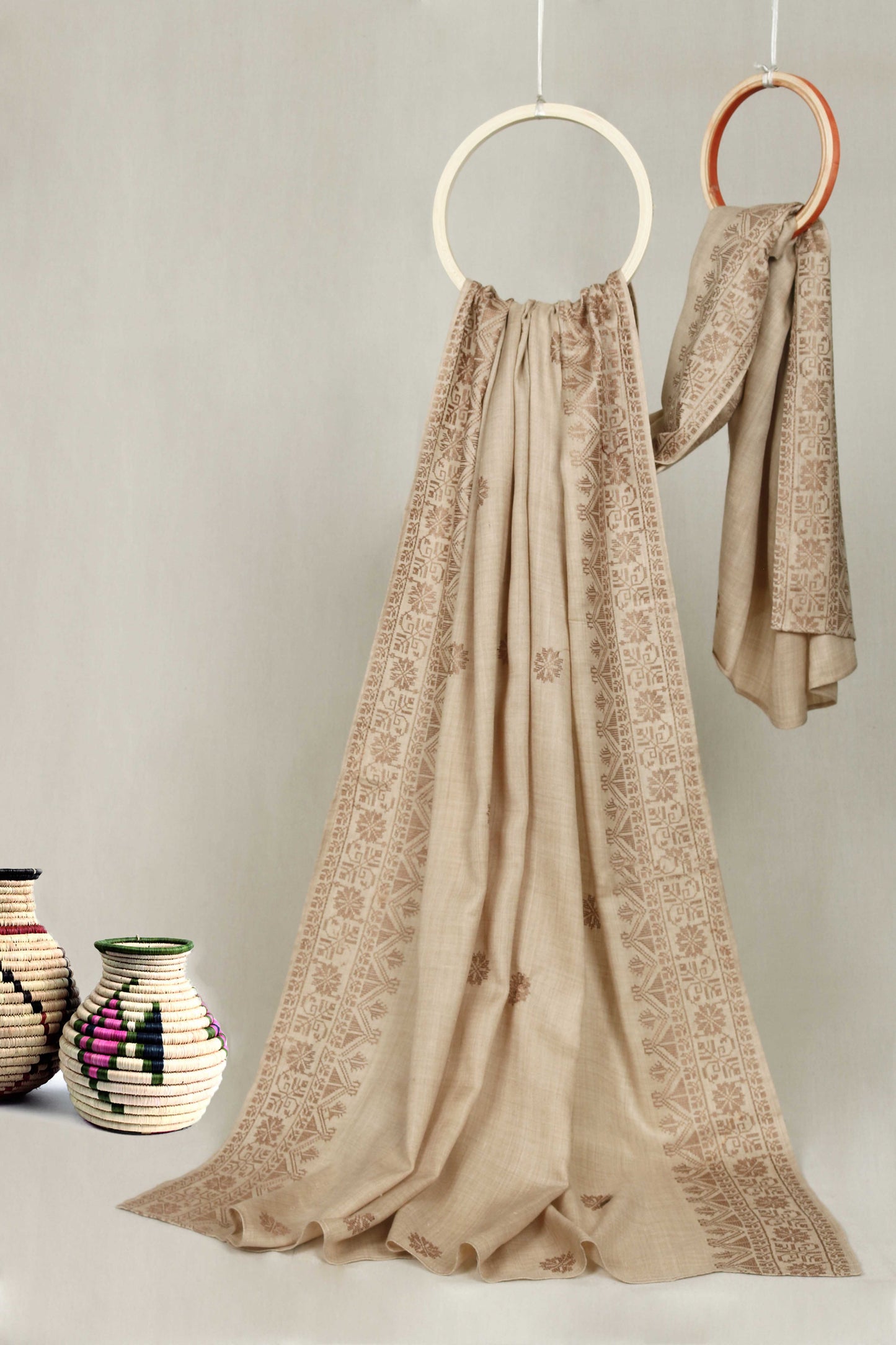 Embroidered Pashmina Shawl