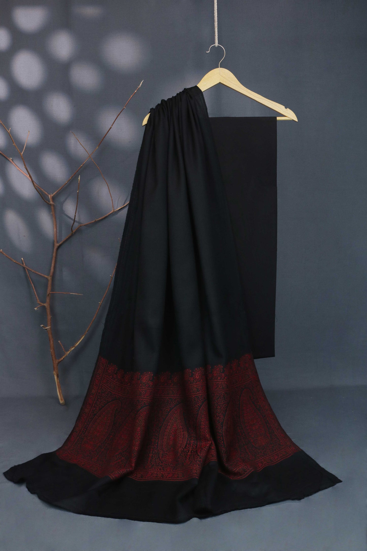 3Piece -Karandi with Pashmina Shawl KPP354