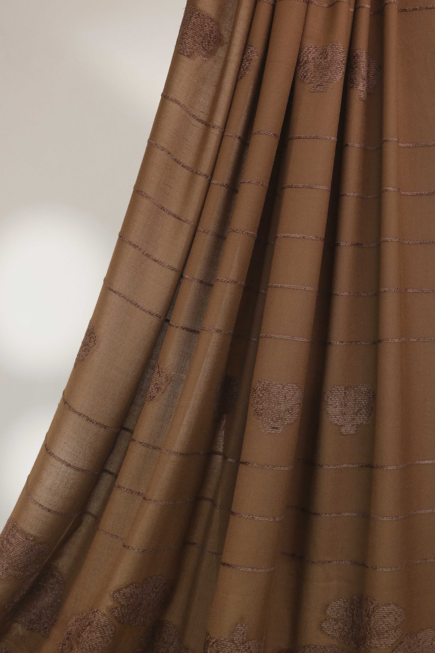 3Piece - Karandi with Wool Shawl SRK Brown