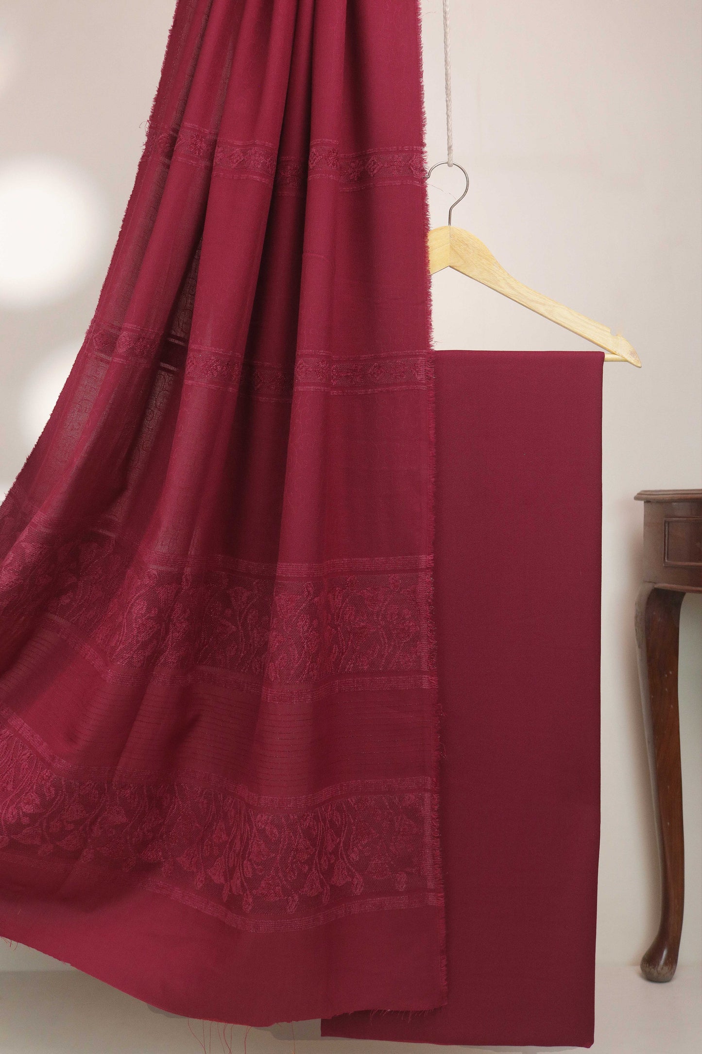 3Piece - Karandi with Wool Shawl SRK Matt Marjanda