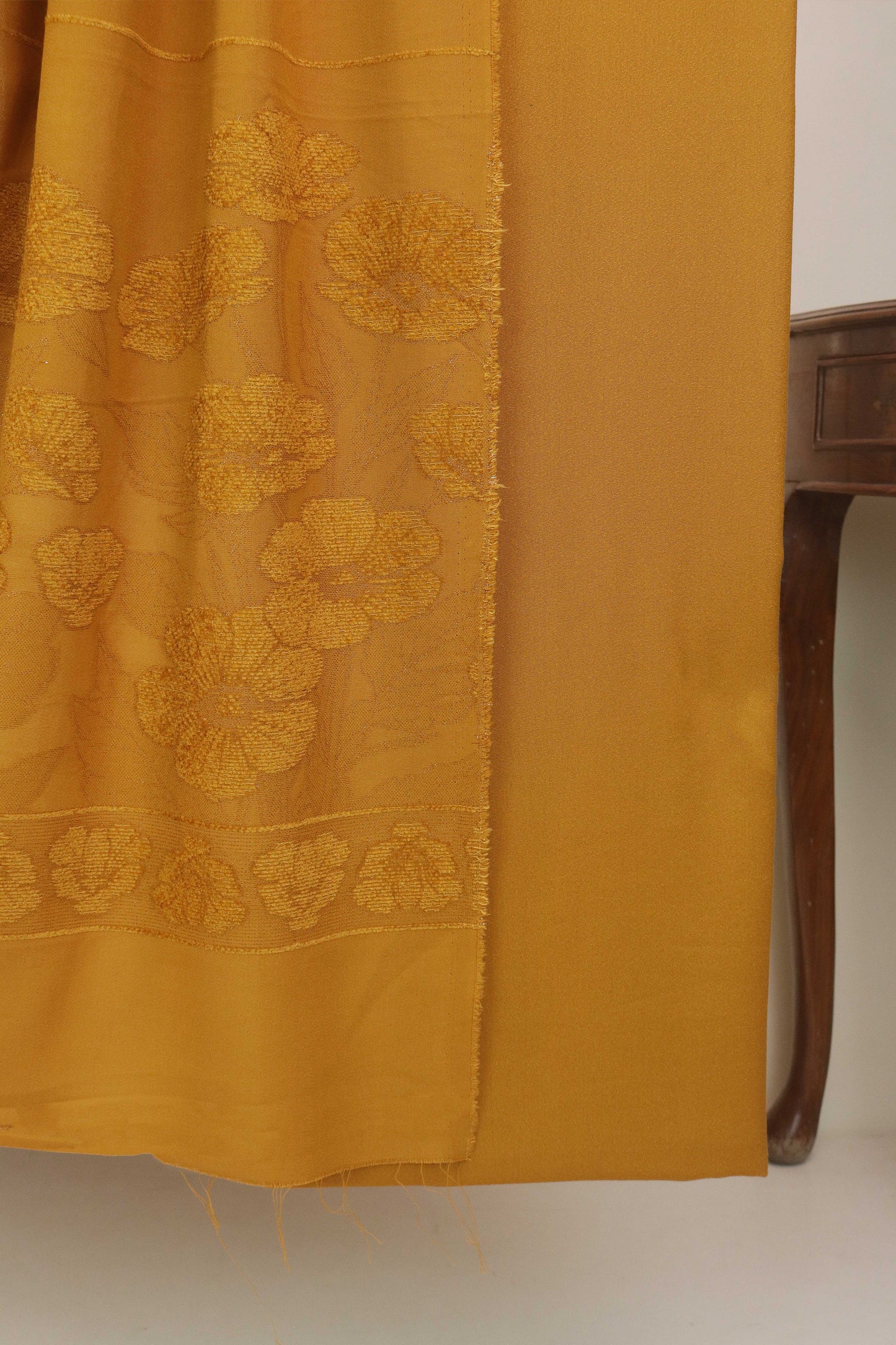 3Piece - Karandi with Wool Shawl SRK Mustard