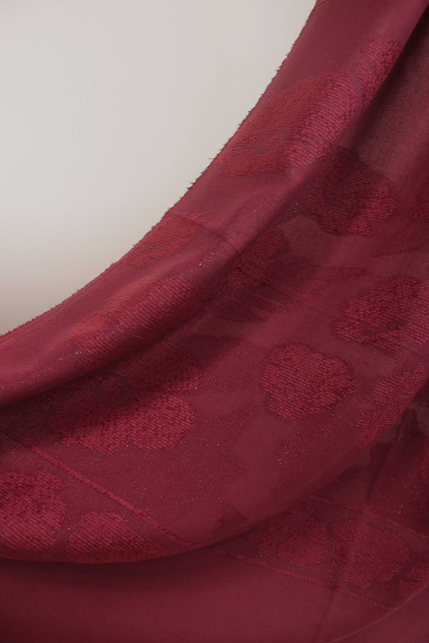 3Piece - Karandi with Wool Shawl SRK Mehroon2