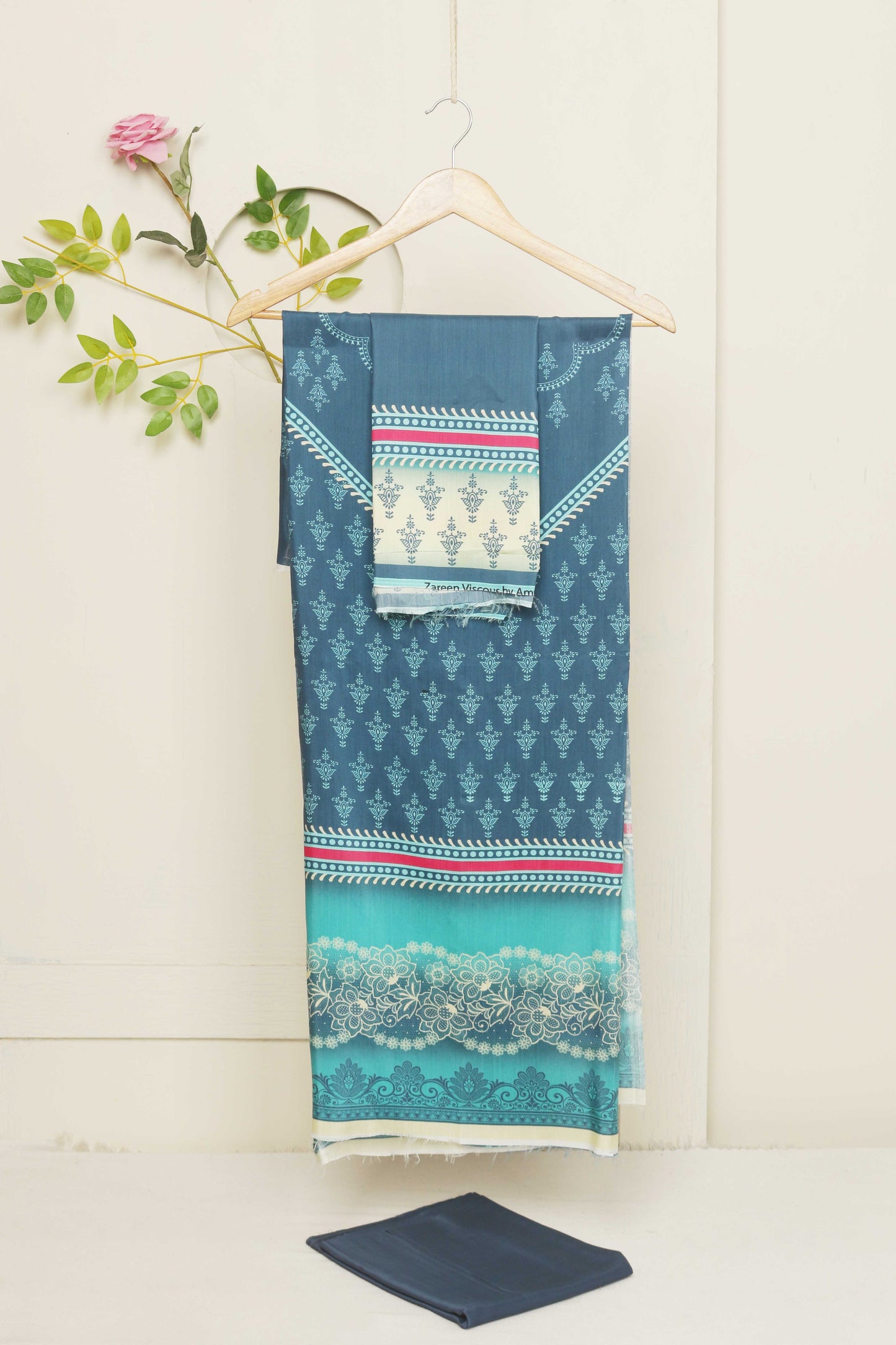 3Piece -Viscous Printed Suit VC05