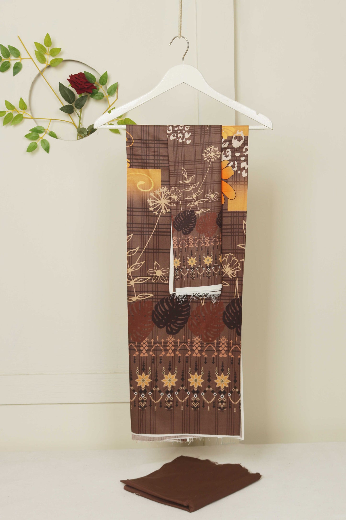 3Piece - Linen Printed Suit Classic ICLST04