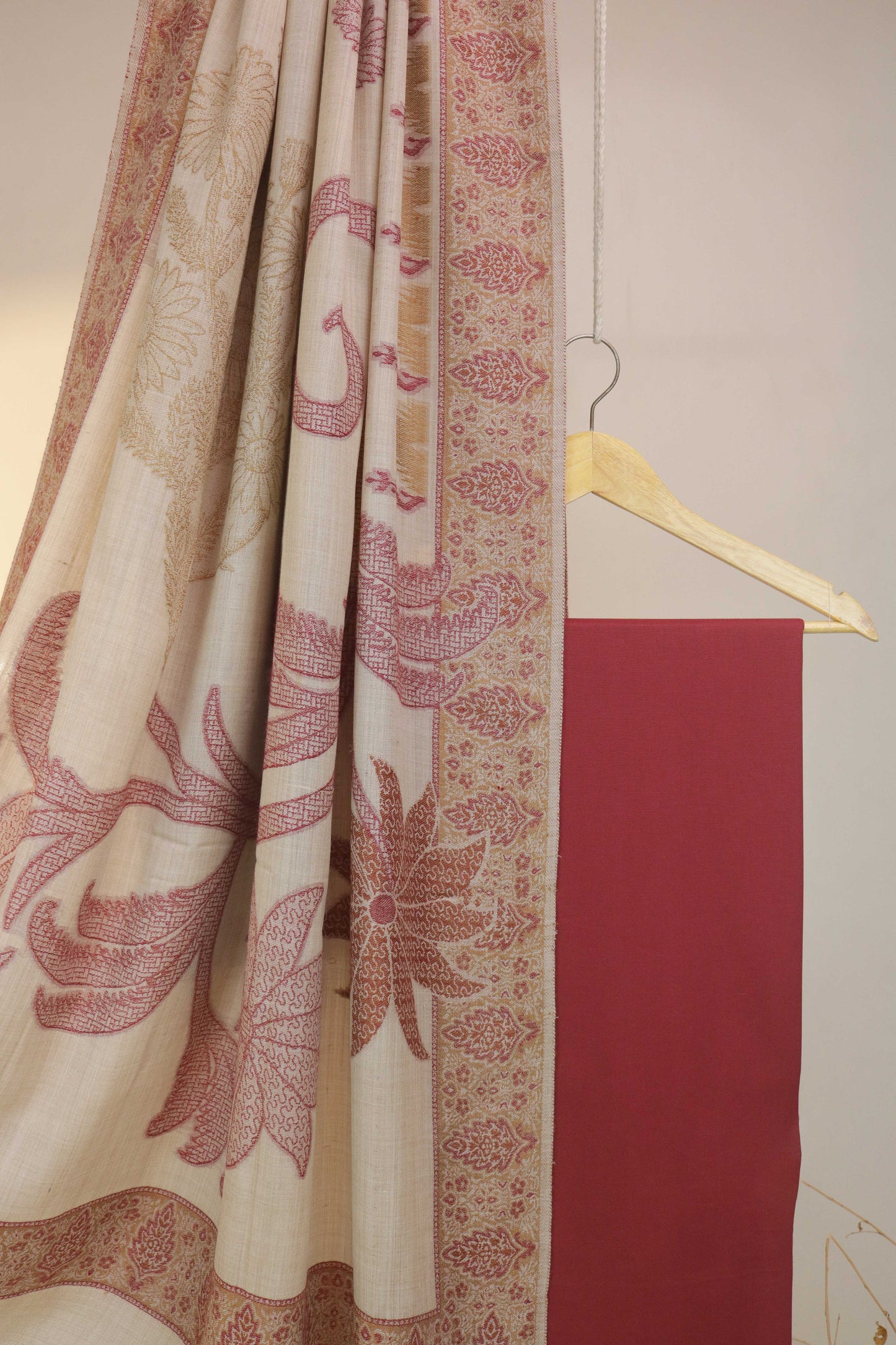 3Piece - Karandi with Pashmina Shawl KPP221