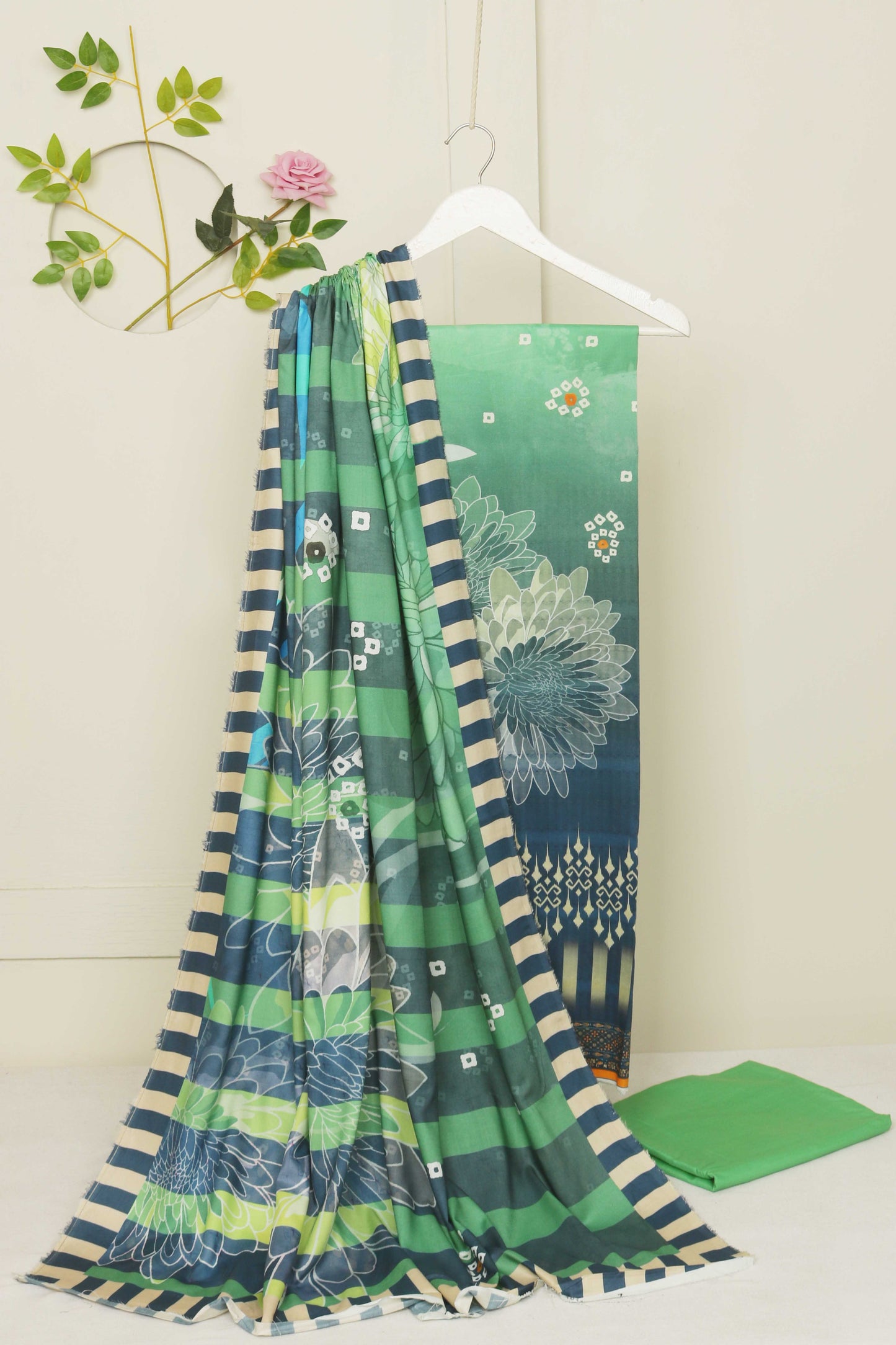 3Piece - Linen Printed Suit Classic CLST08