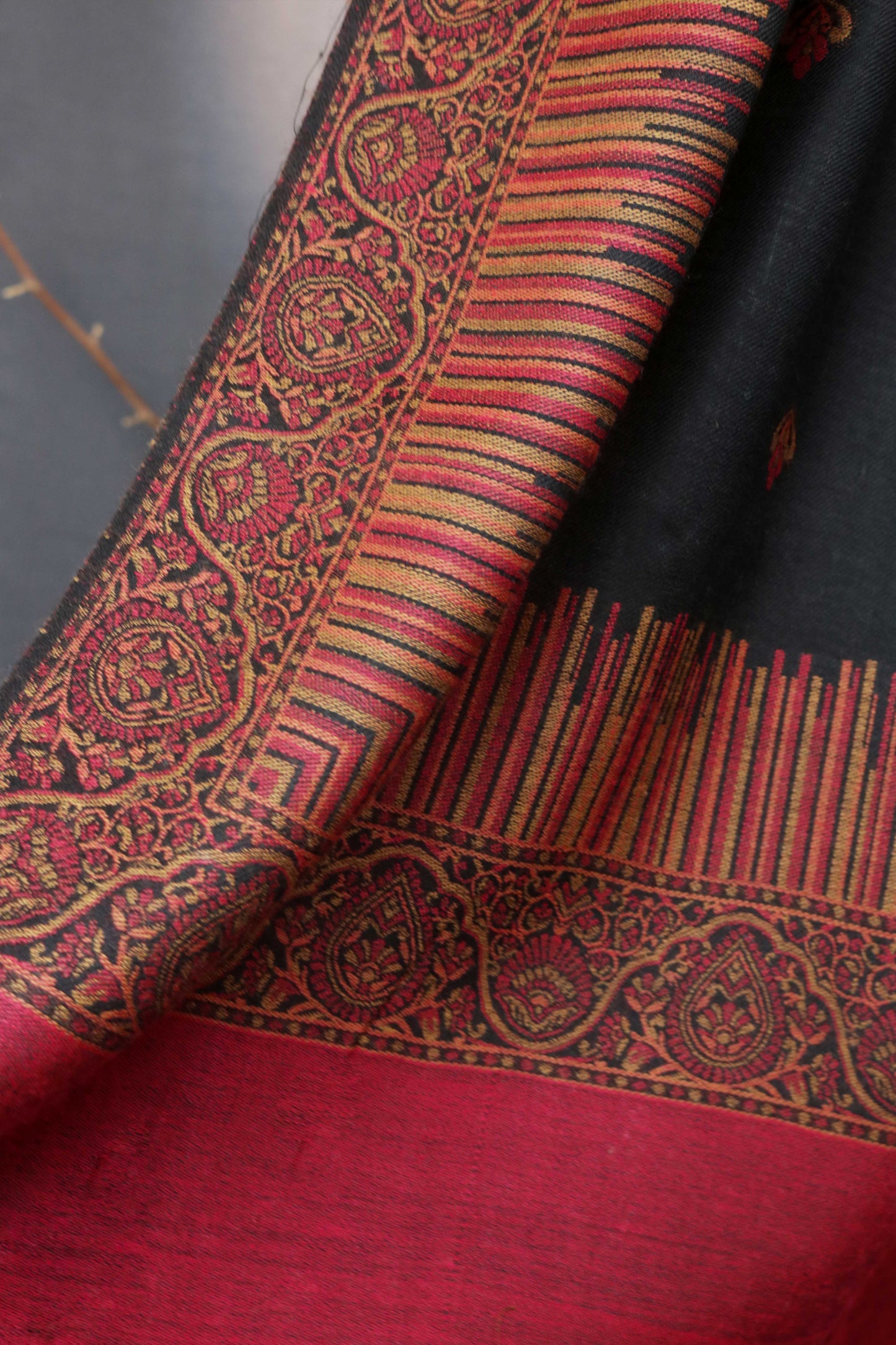 3Piece -Karandi with Pashmina Shawl KPP263