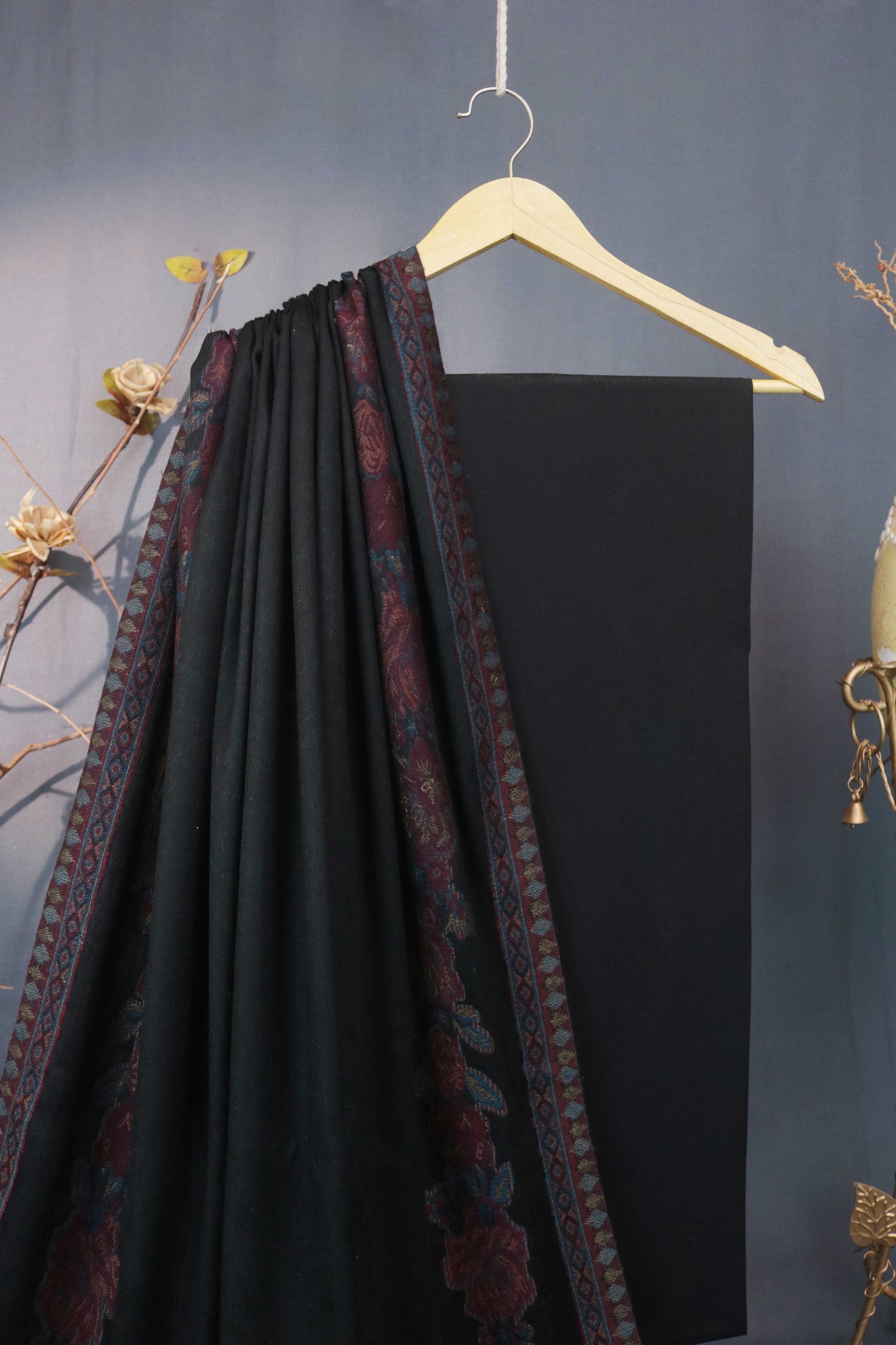 3Piece -Karandi with Pashmina Shawl KPP264