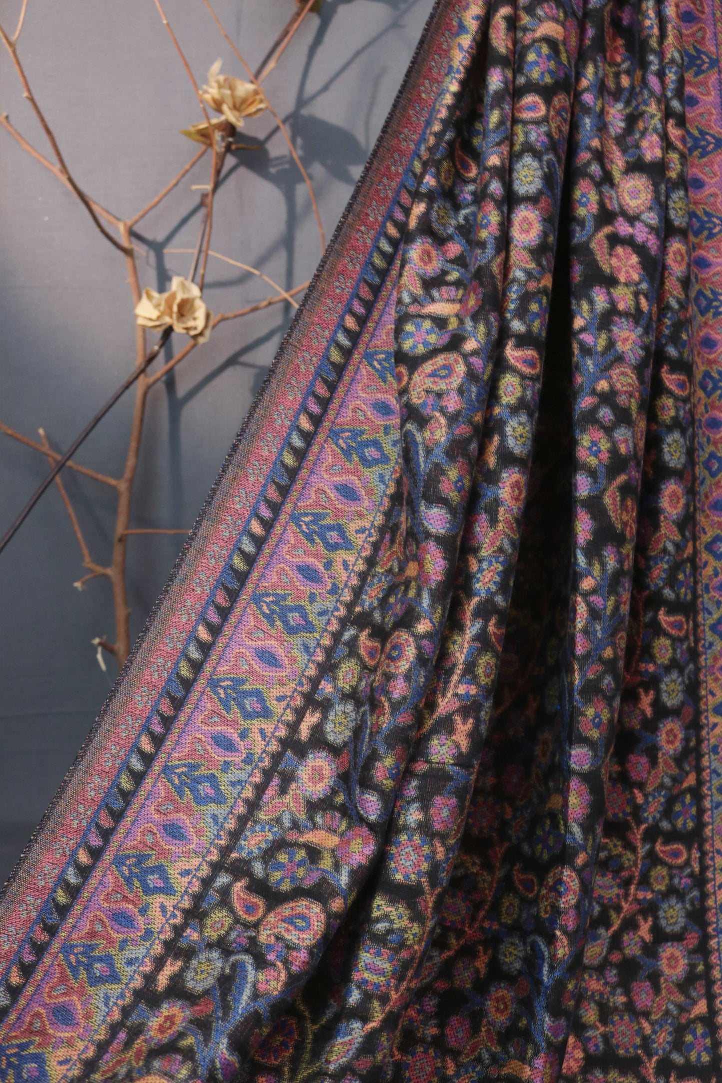 3Piece -Karandi with Pashmina Shawl KPP265