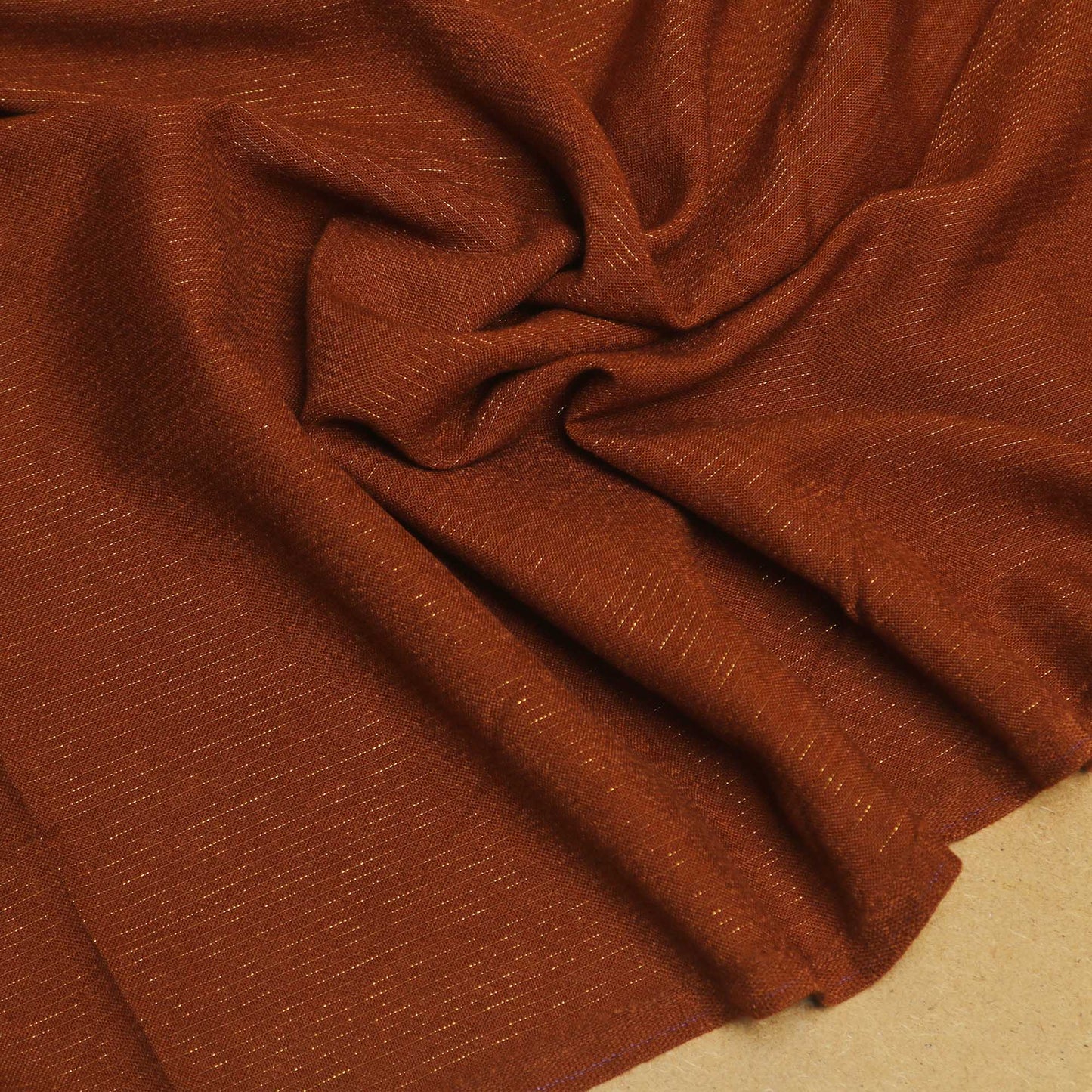 Moon Light Peach Leather Marina LAVA ORANGE - Shirt Piece