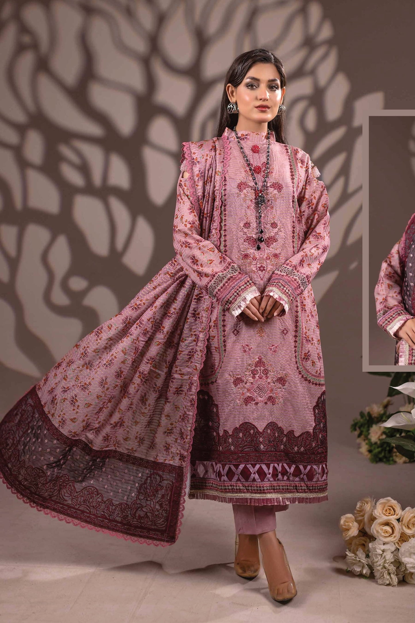 Luxury Lawn Embroidered Suit H25HR12